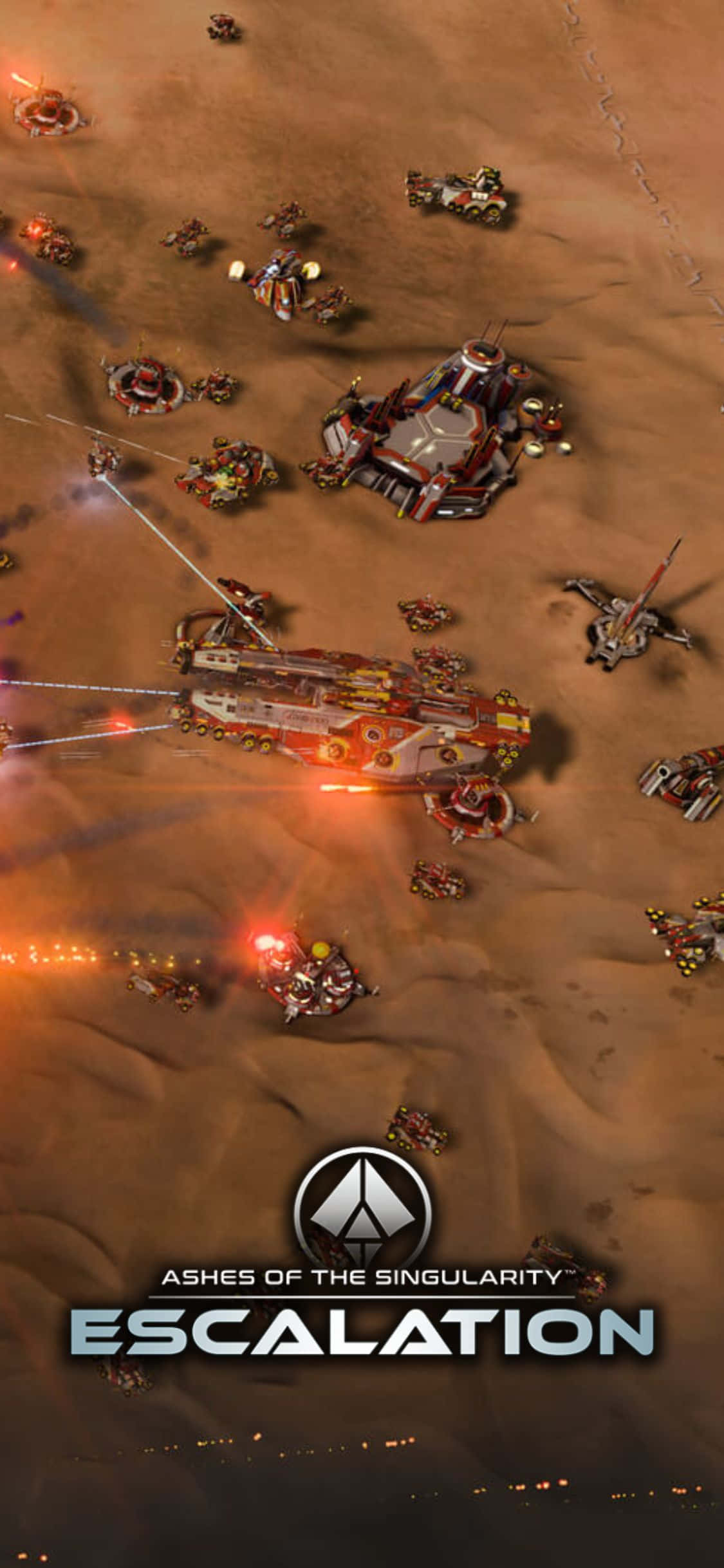 Войдите в напряженный высокотехнологичный мир Ashes of the Singularity Escalation Обои