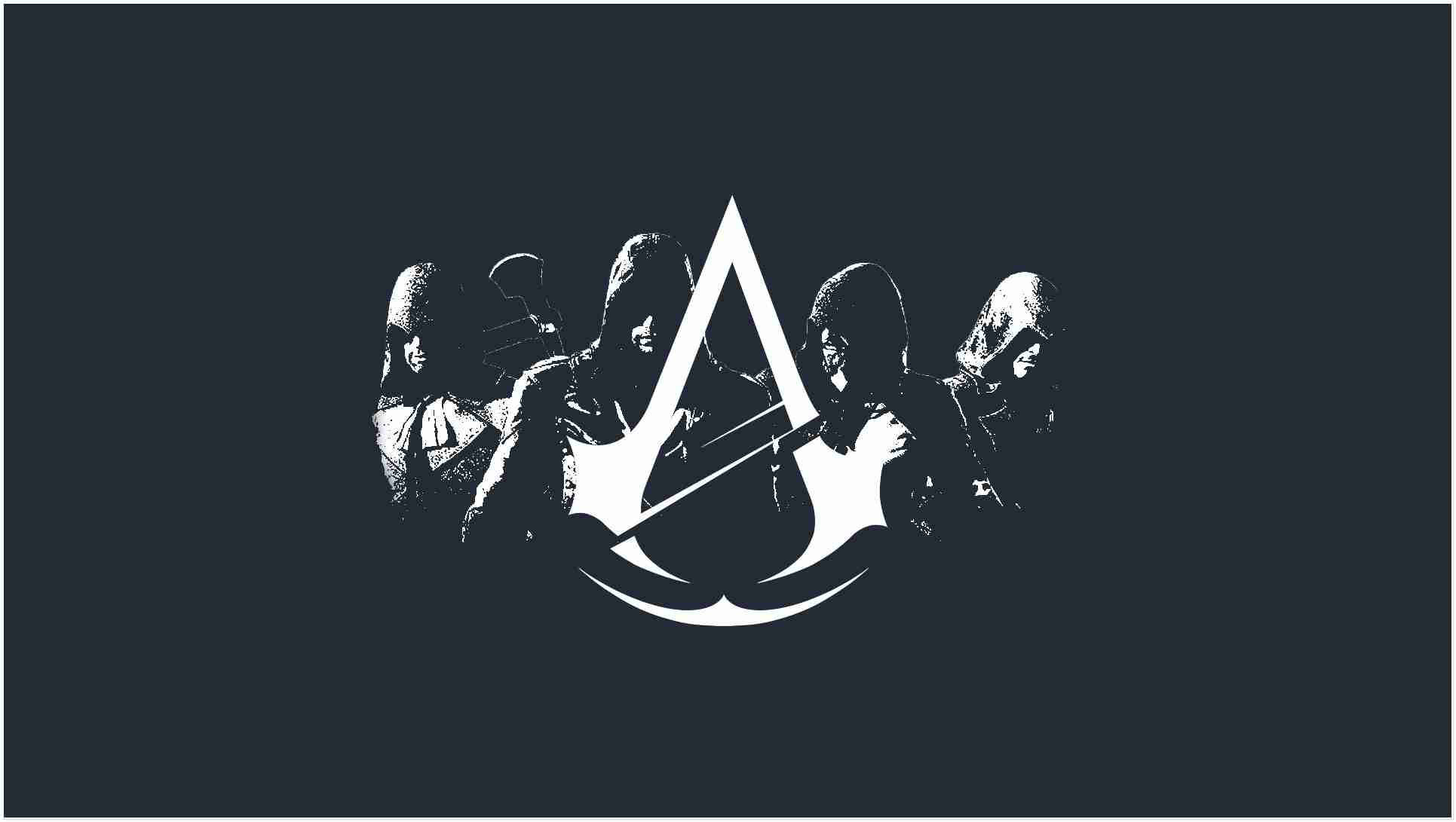 Логотип Assassin's Creed для геймеров Обои