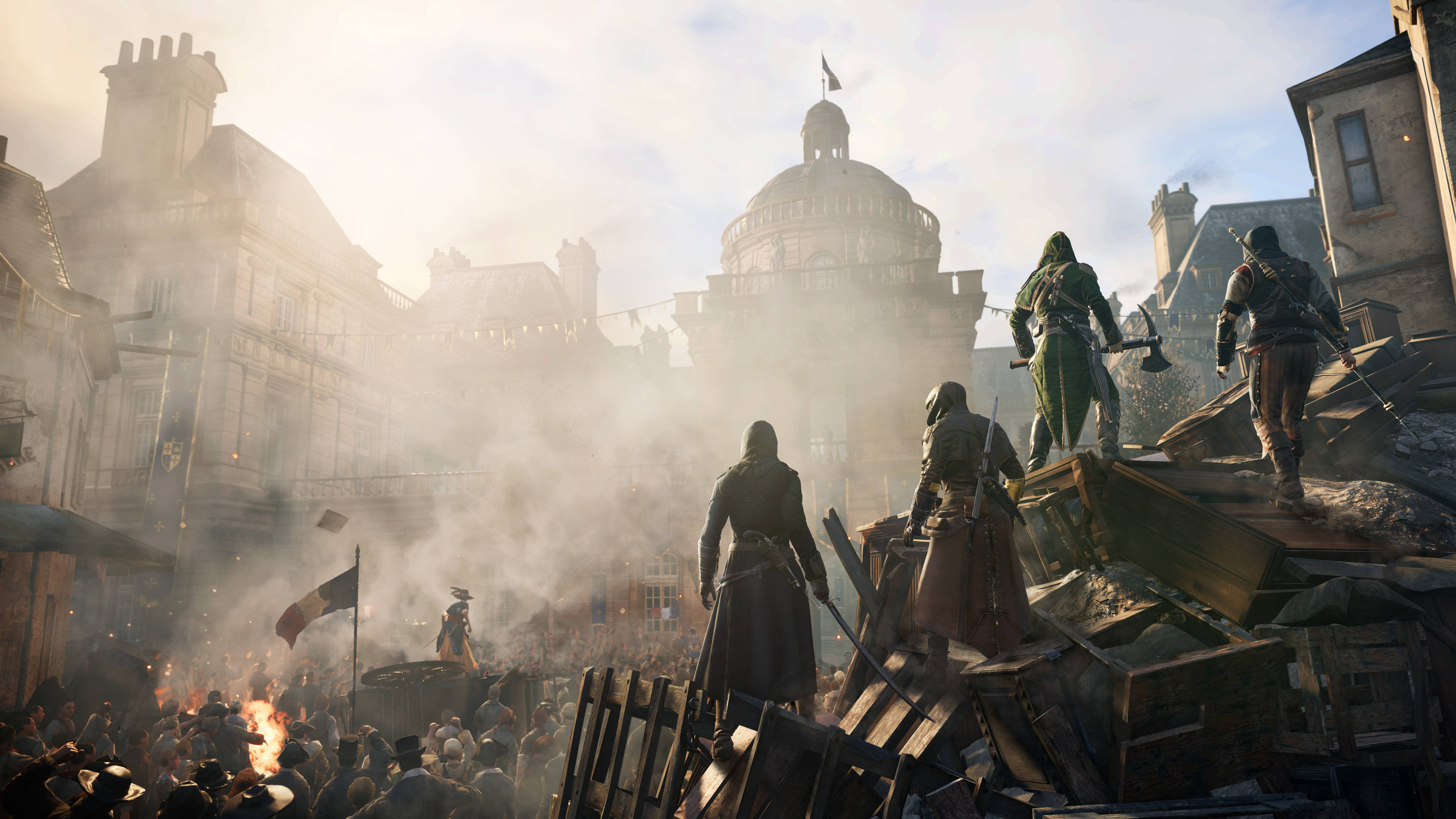 Assassin's Creed Единство Революция 4K Игровая Обои