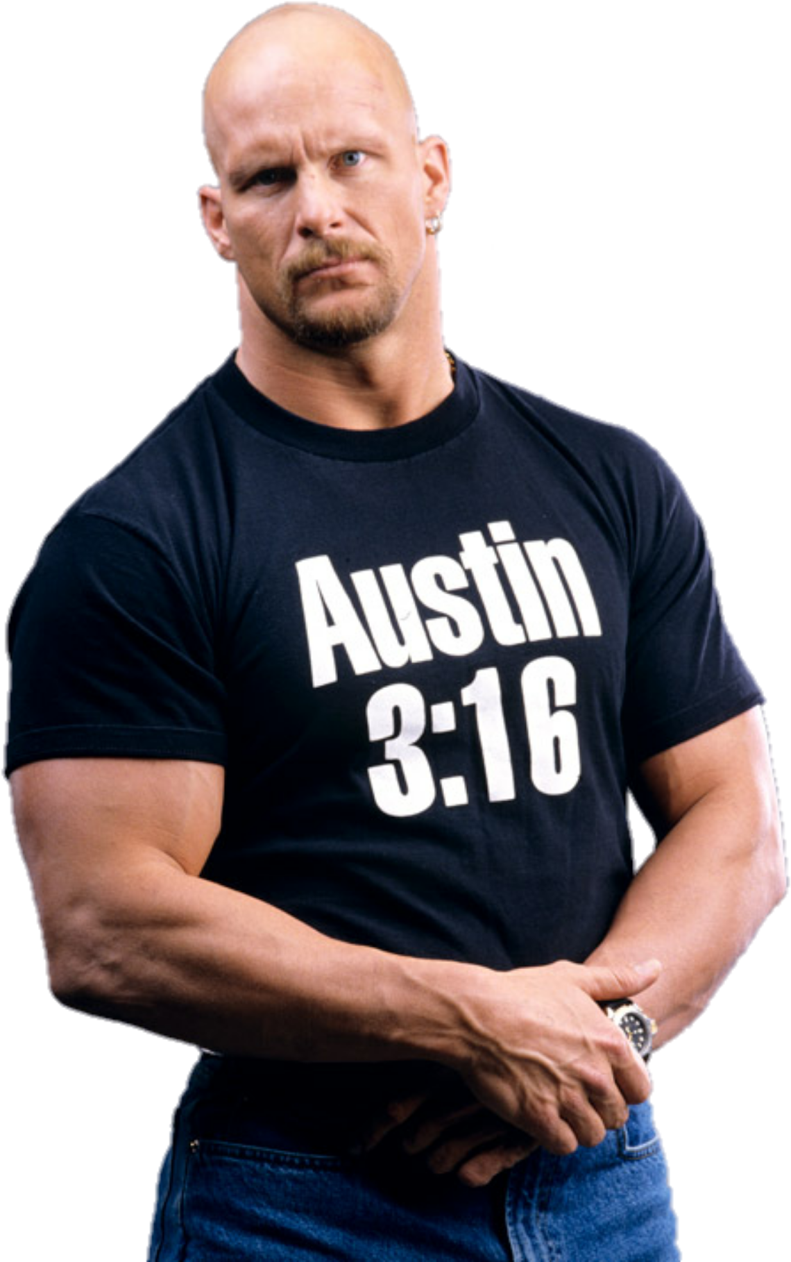 Культовый рестлер в футболке Austin316 Обои