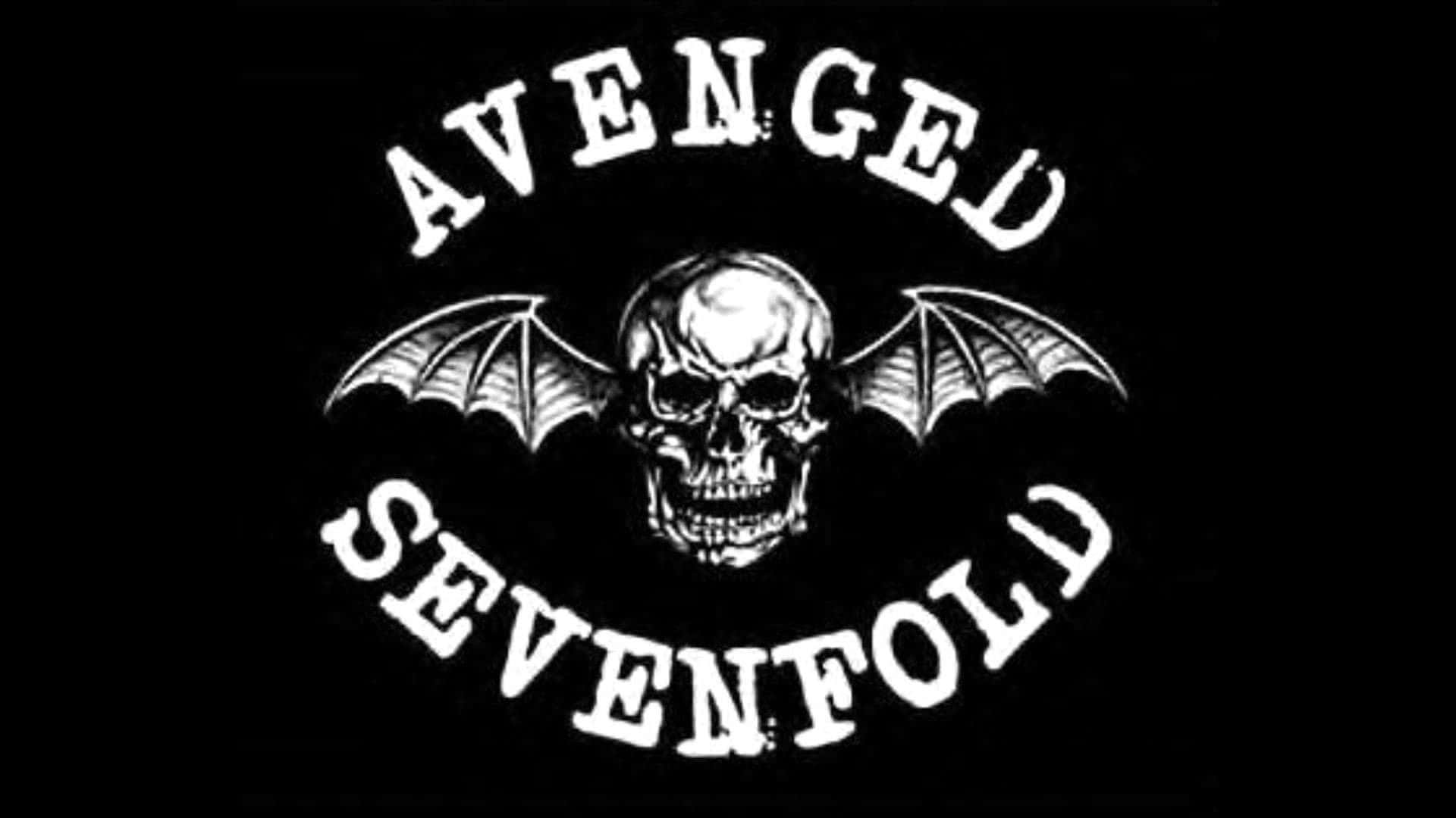 Avenged Sevenfold с летящим черепом Обои