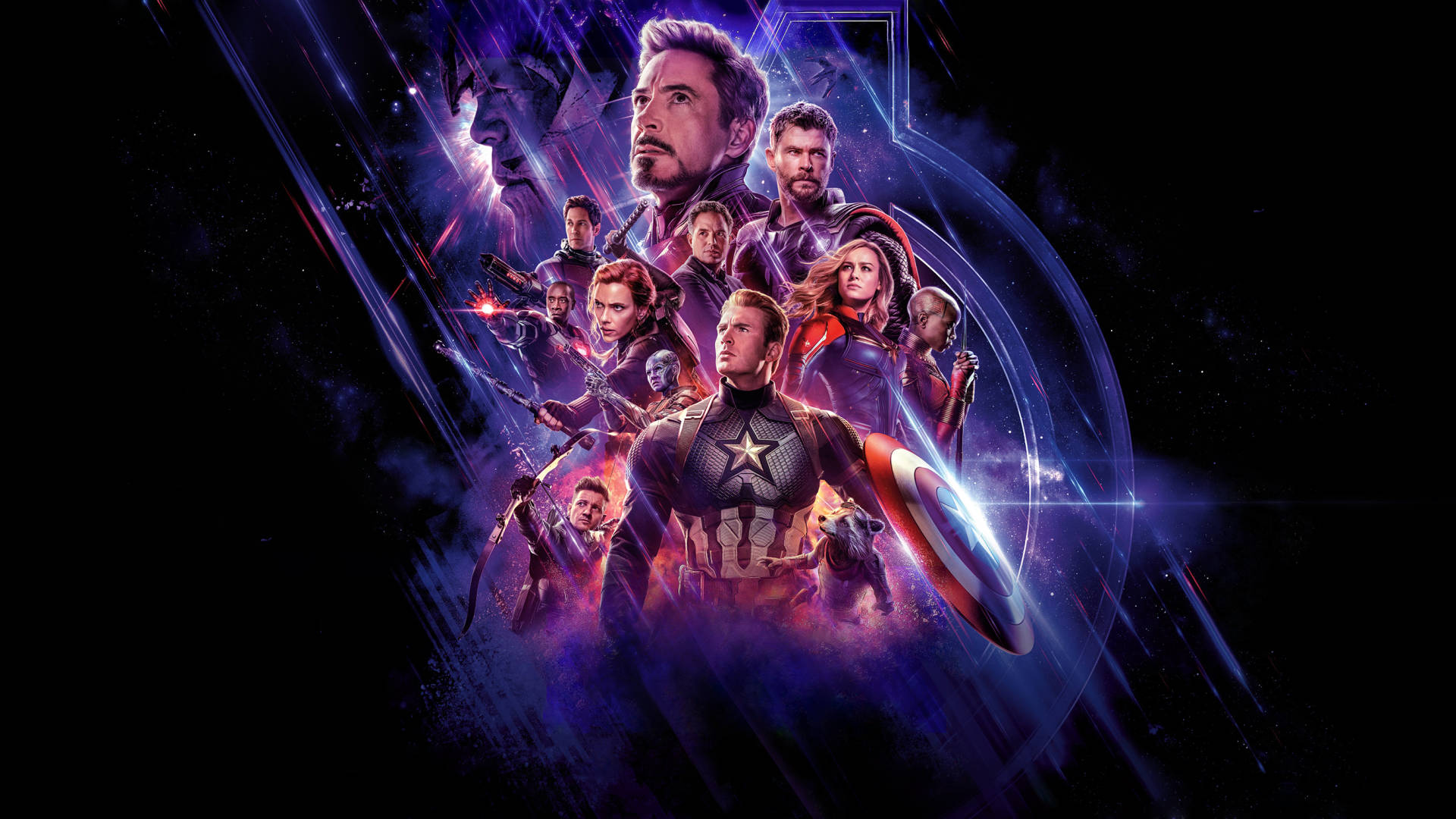 Avengers Endgame Художественный постер для рабочего стола Обои