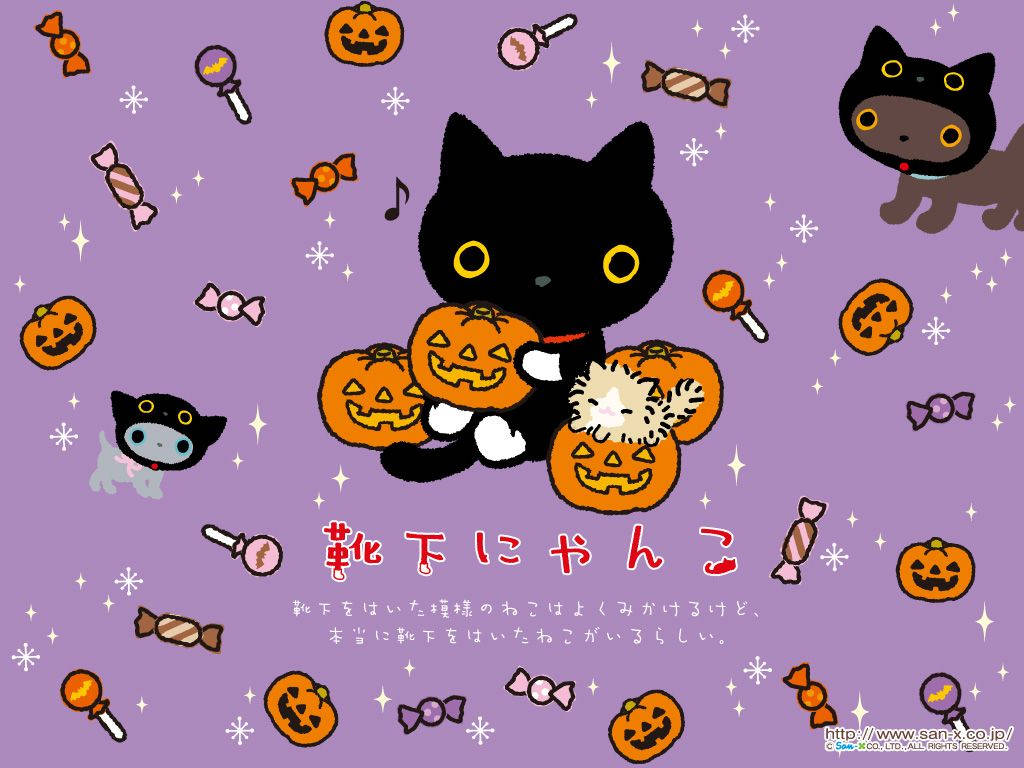 Кawaii Хэллоуин Японский Обои