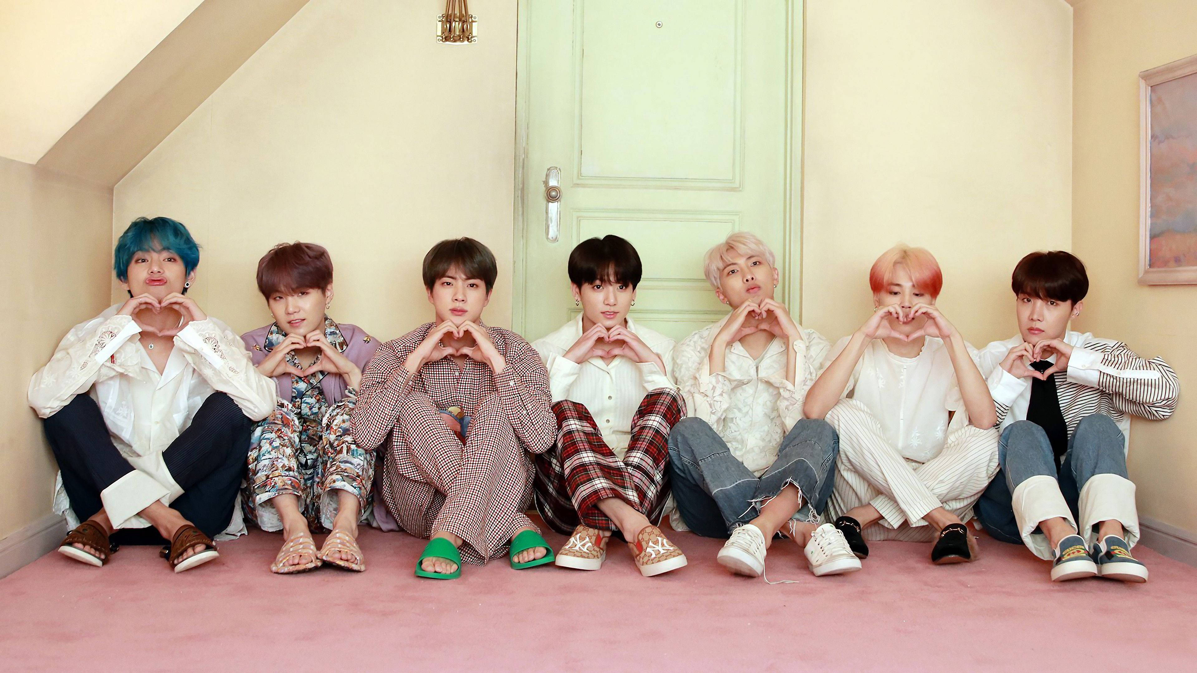 Bangtantv Пастельные BTS Обои