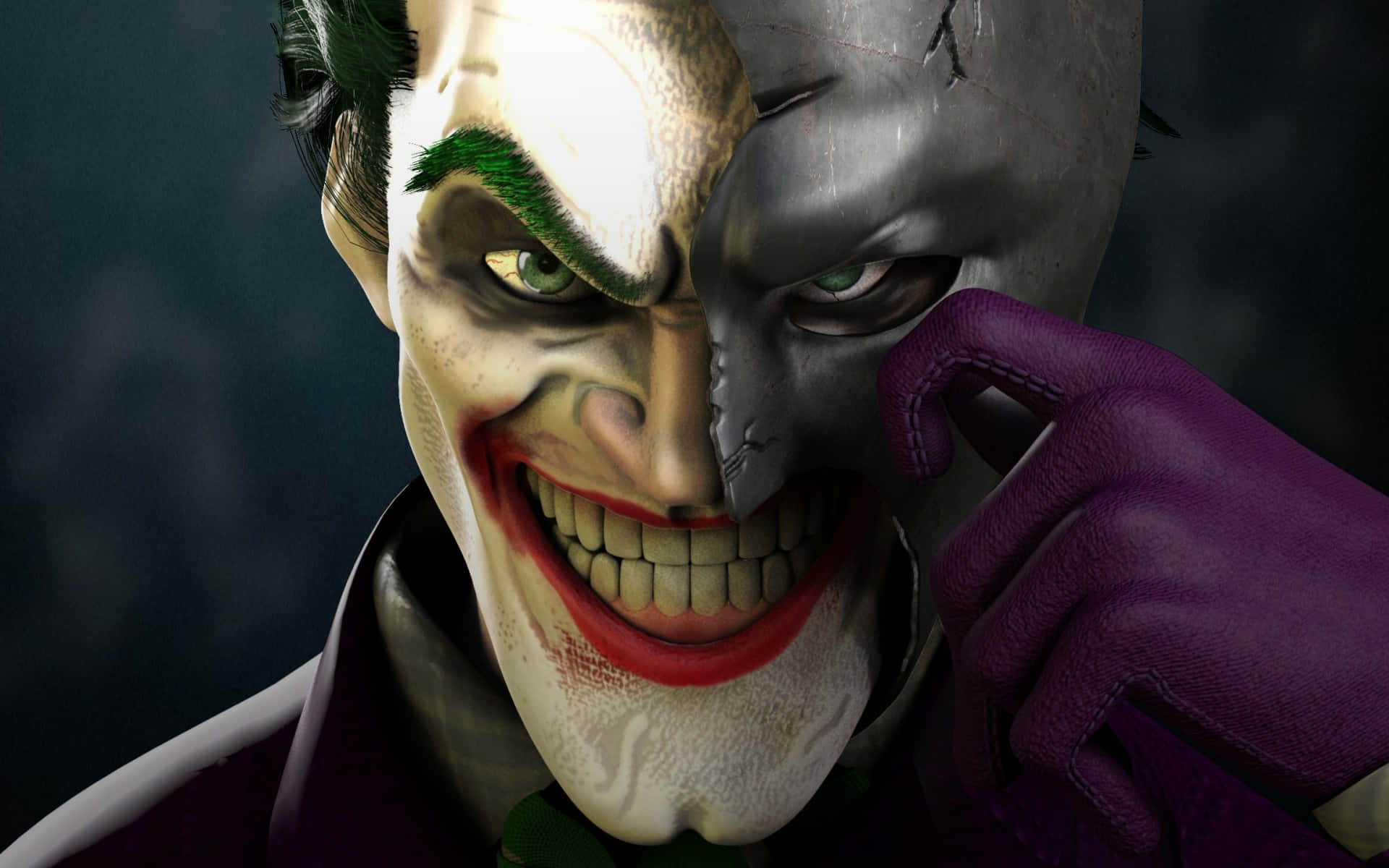 обои с джокером из Batman Arkham Knight Обои