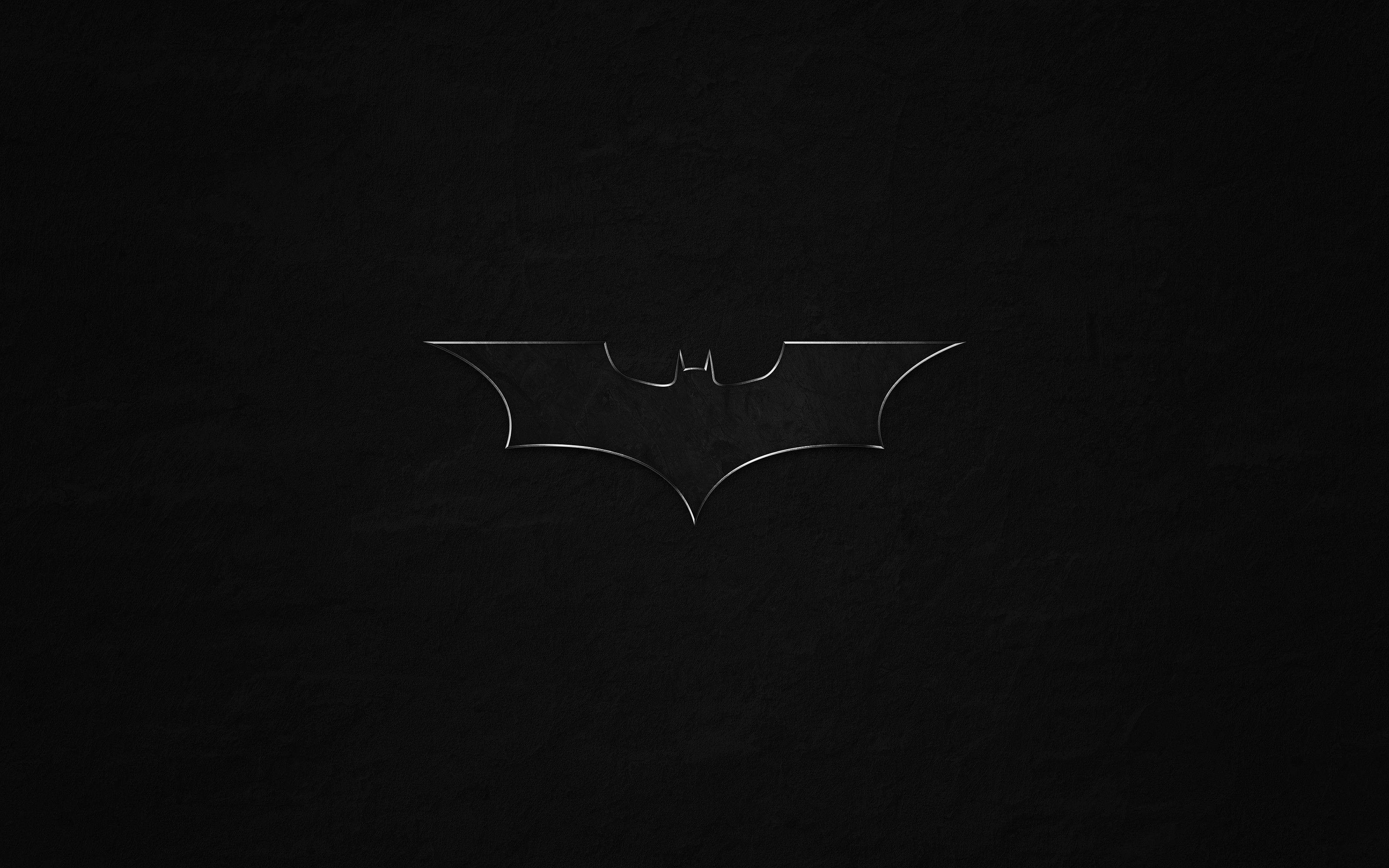 Batman черный логотип ПК Обои