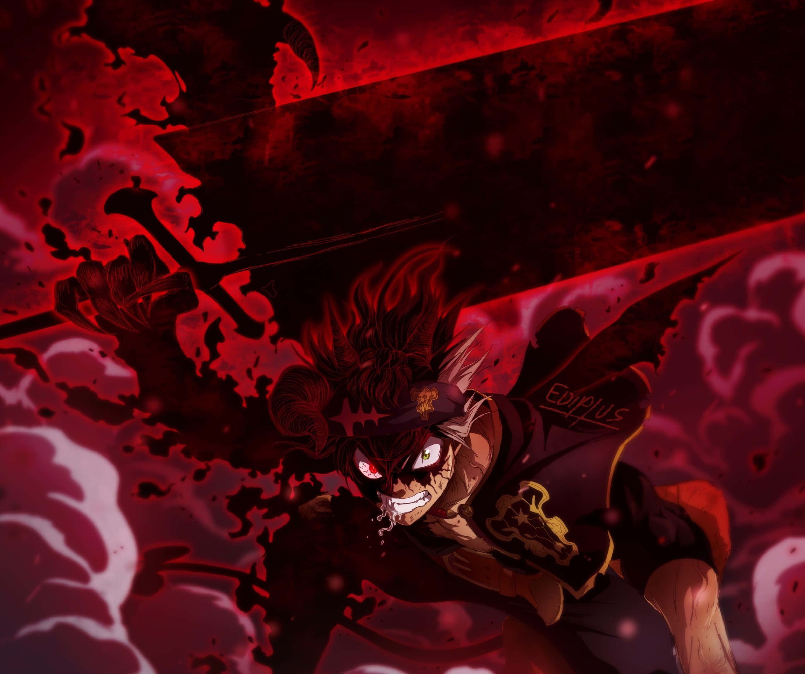 Аста Black Clover 4K Тёмный Демон Берсерк Обои