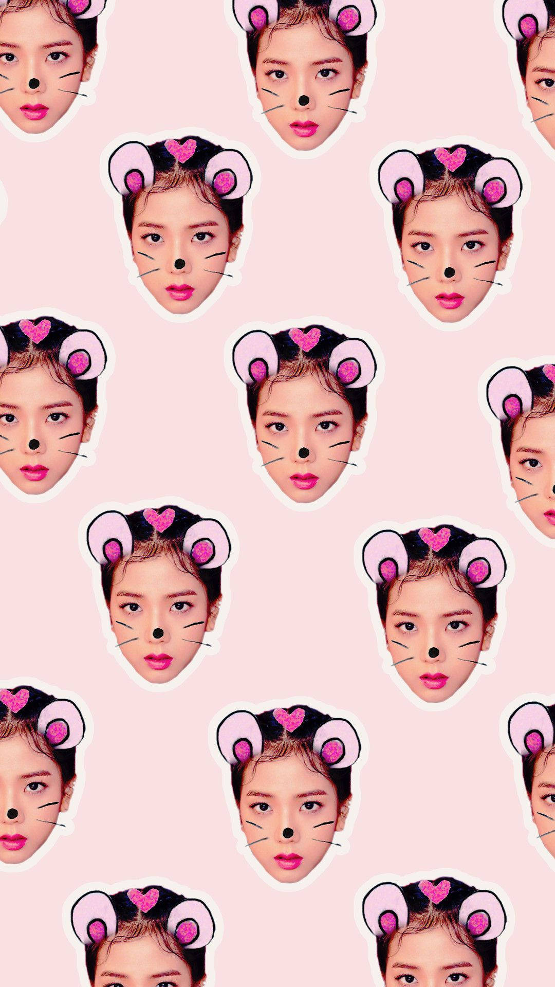 Джису из Black Pink демонстрирует свой стиль с узорами Обои