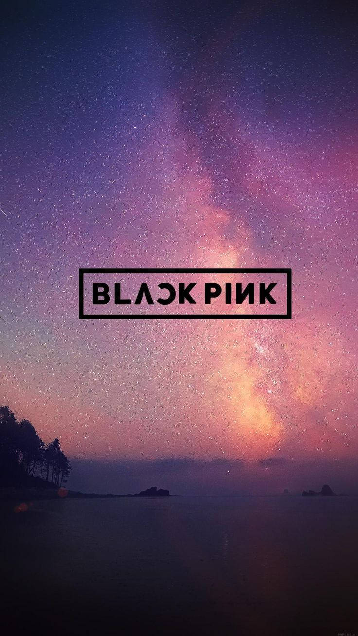 Футуристический логотип корейской поп-сенсации Blackpink Обои