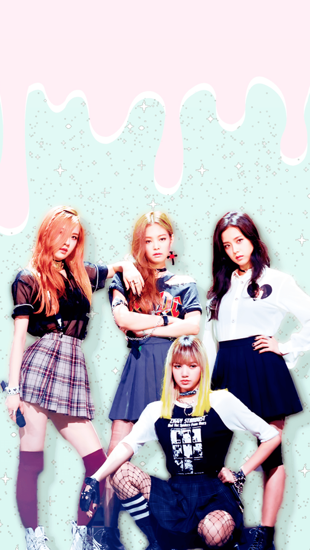 Яркий снимок Blackpink на концерте Обои