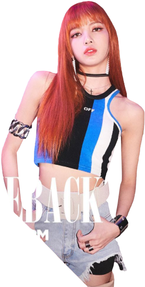 Участница Blackpink в модной позе Обои