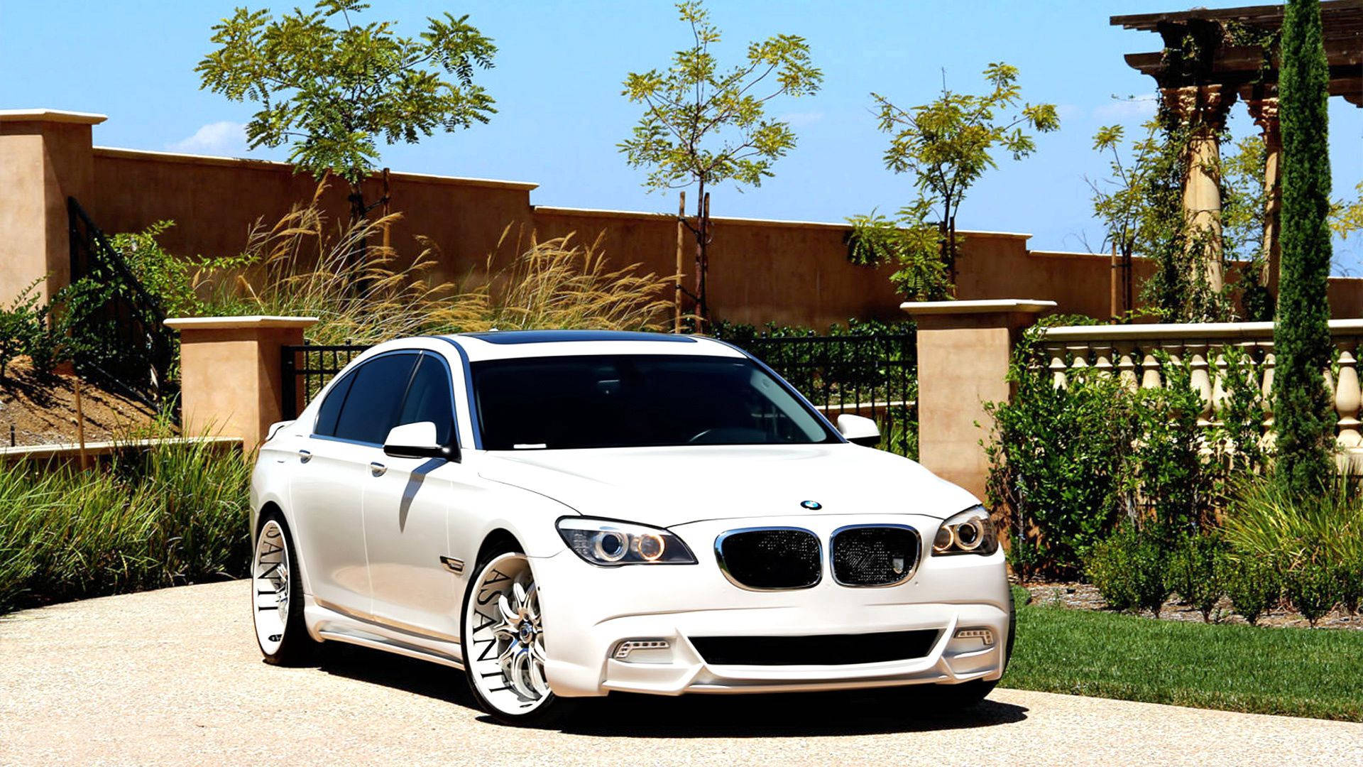 Белый BMW Asanti Tuning Обои