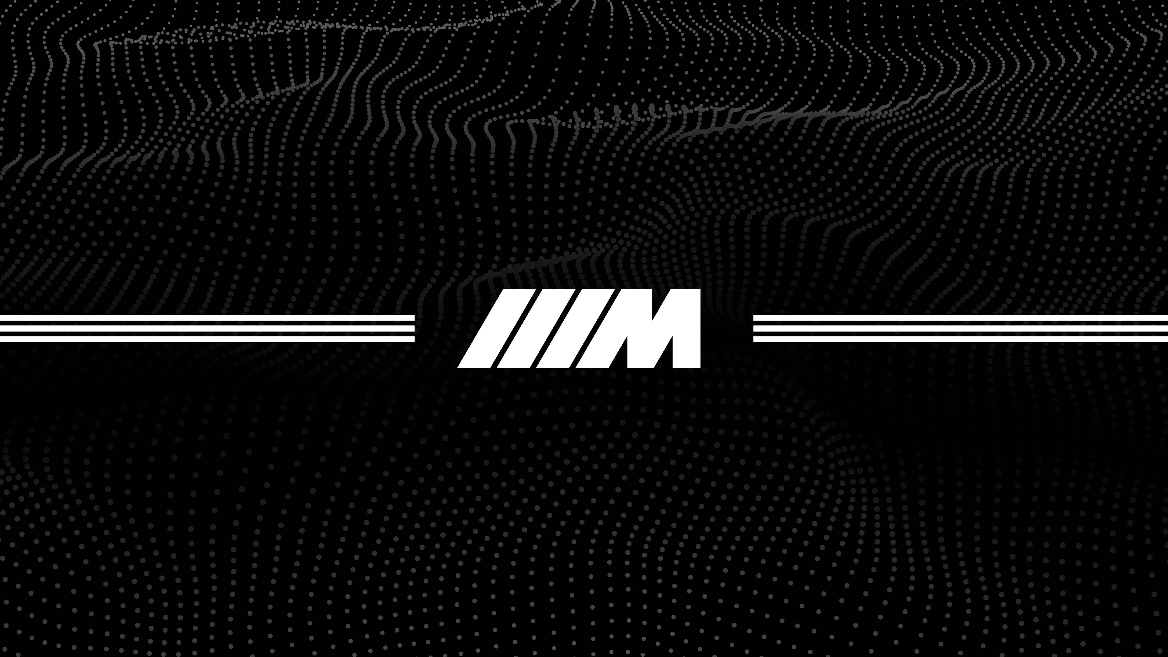 Логотип BMW M в точках Обои