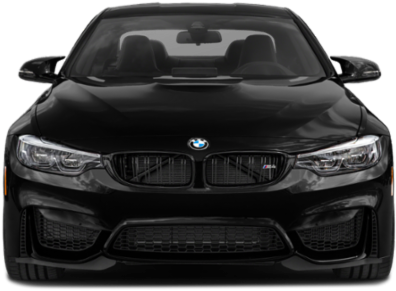 Черный BMW M Series вид спереди Обои