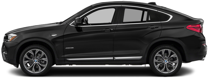 Черный BMW X6 вид сбоку Обои