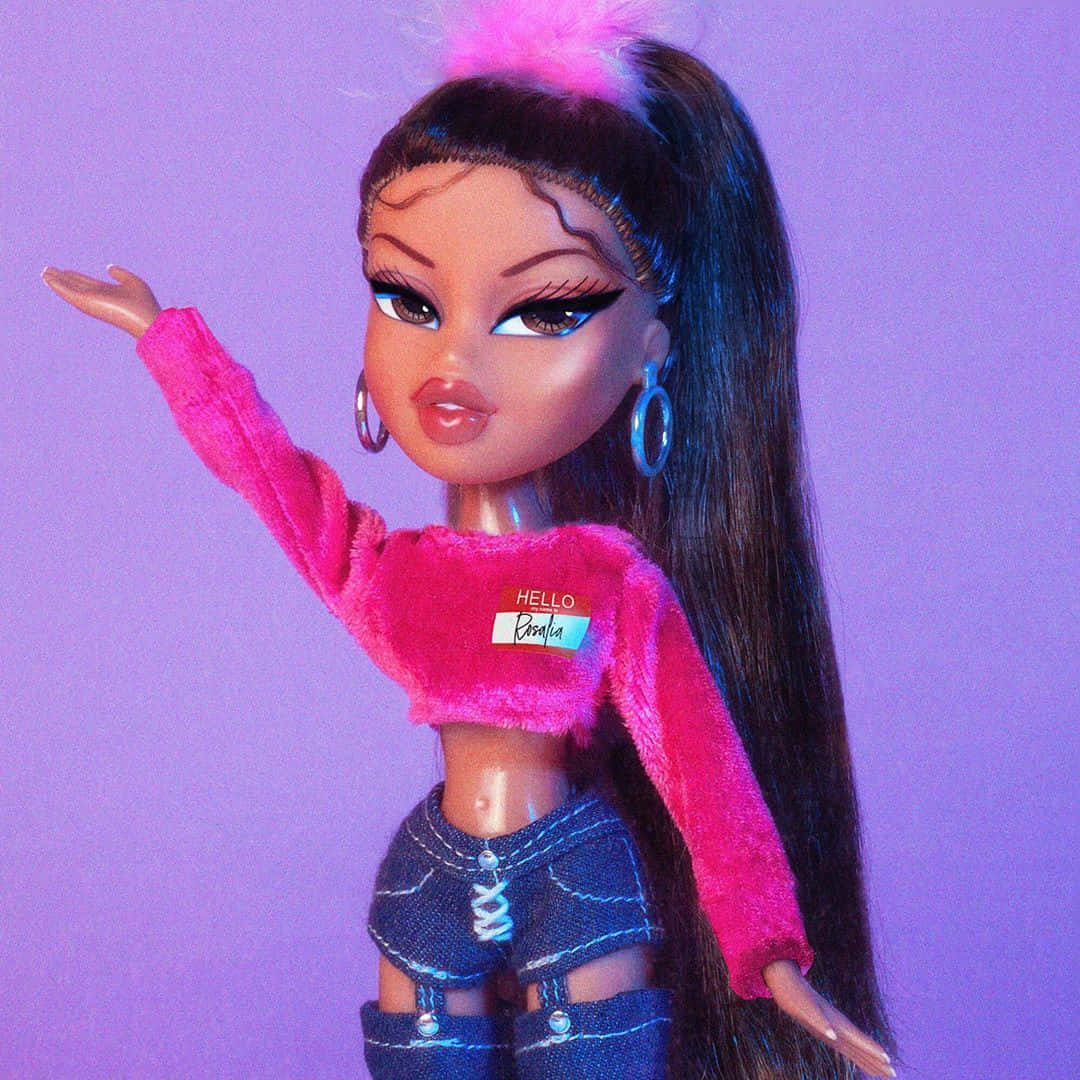Розовая эстетика куклы Bratz Саша Обои