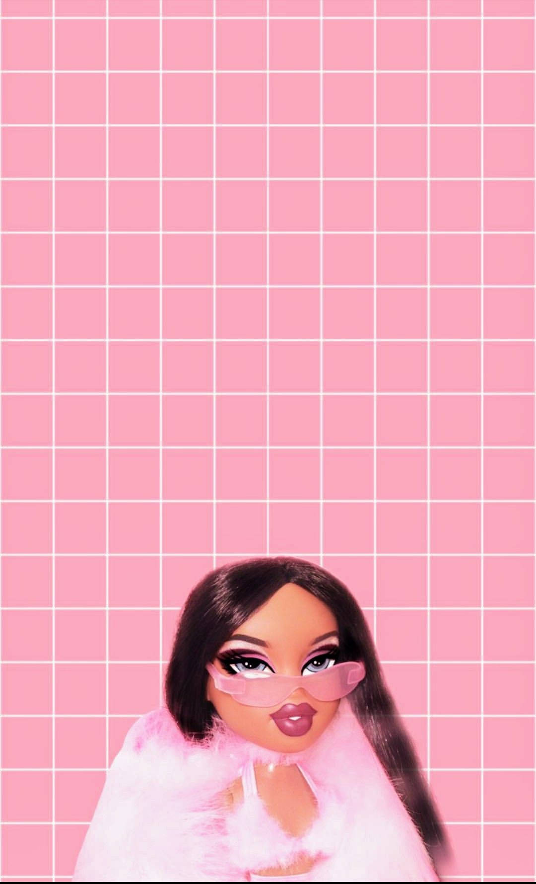 Bratz Ясмин в розовом меху Обои