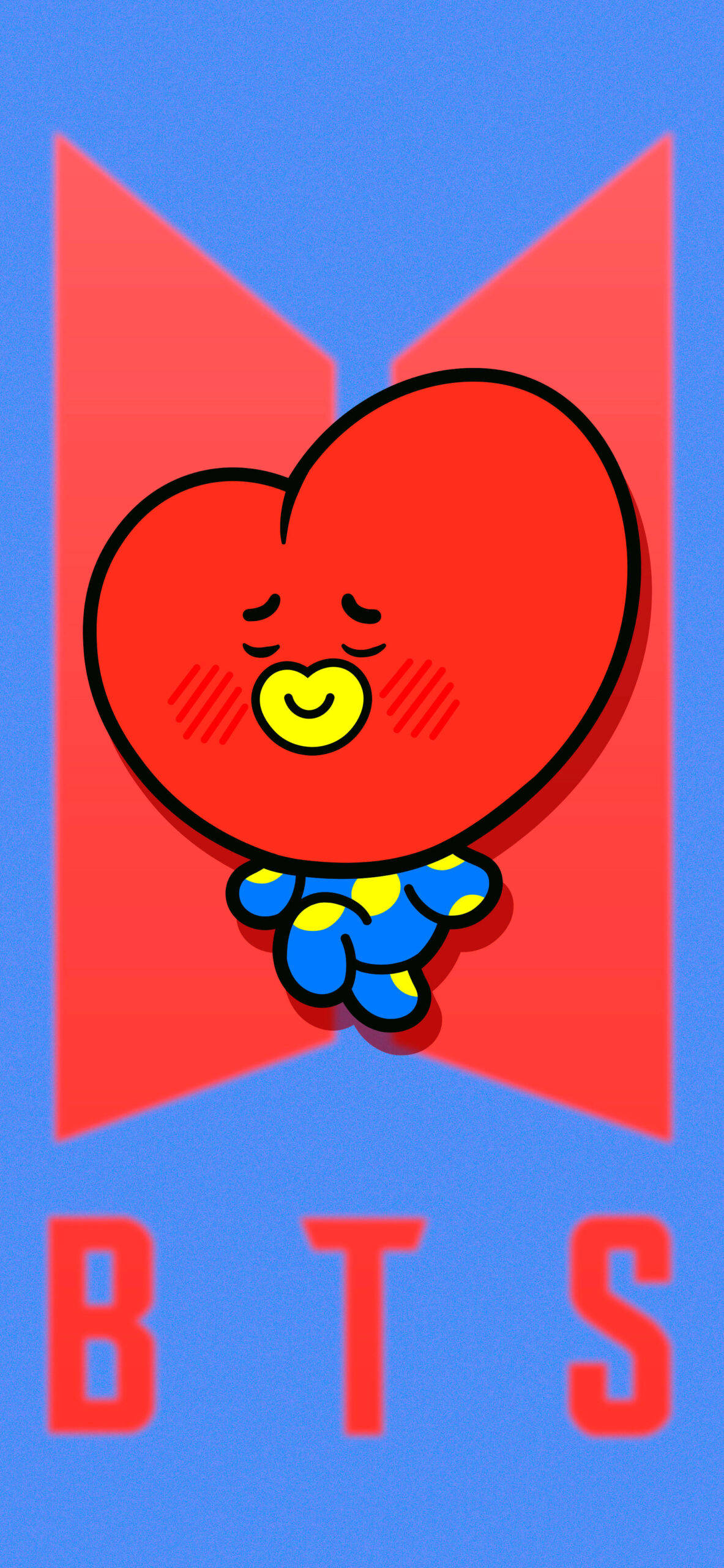 BT21 Тата на логотипе BTS Обои