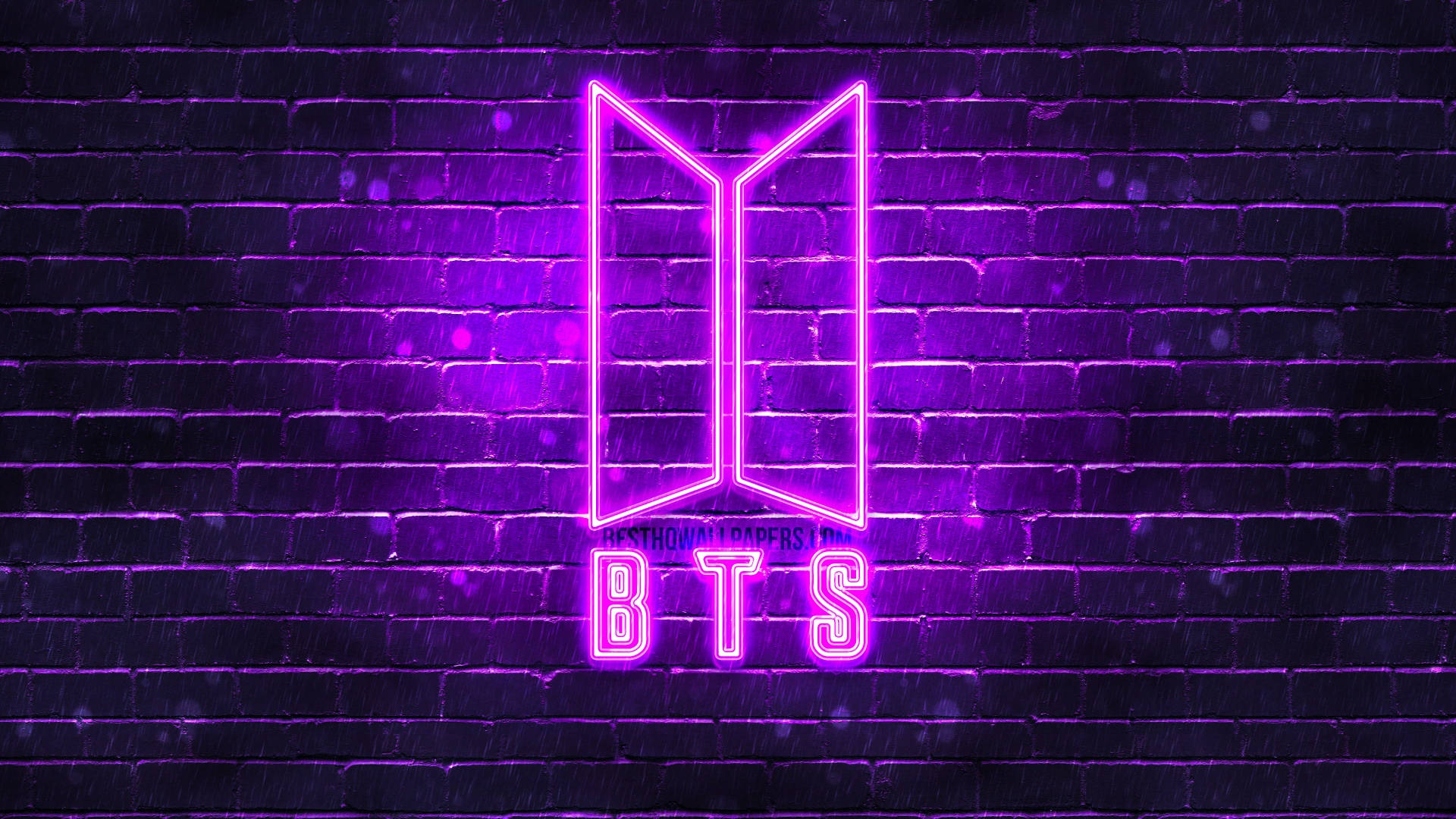 Эстетика фиолетового кирпича BTS Обои