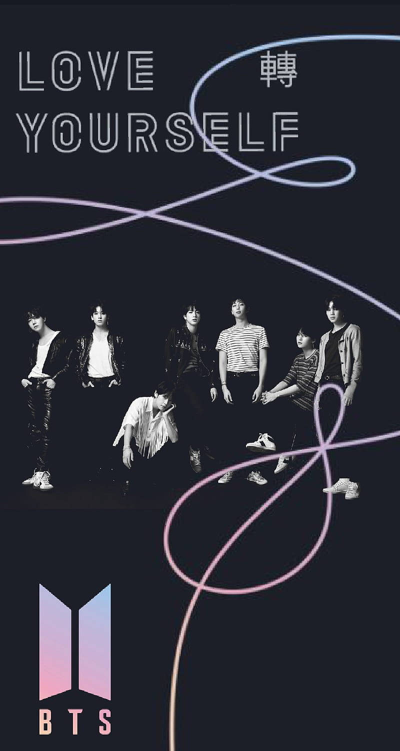 Люби себя BTS Логотип Обои