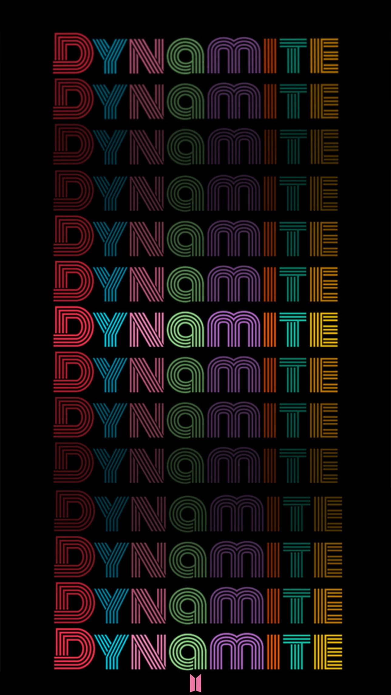 Крутой черный телефон BTS Dynamite Обои