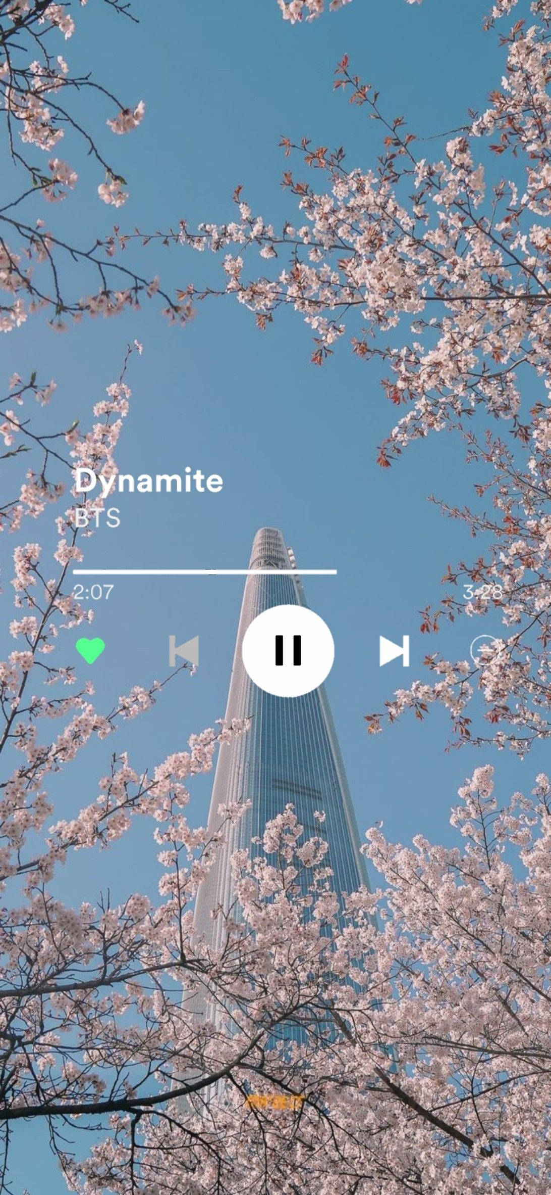 Музыкальная эстетика BTS Dynamite Обои