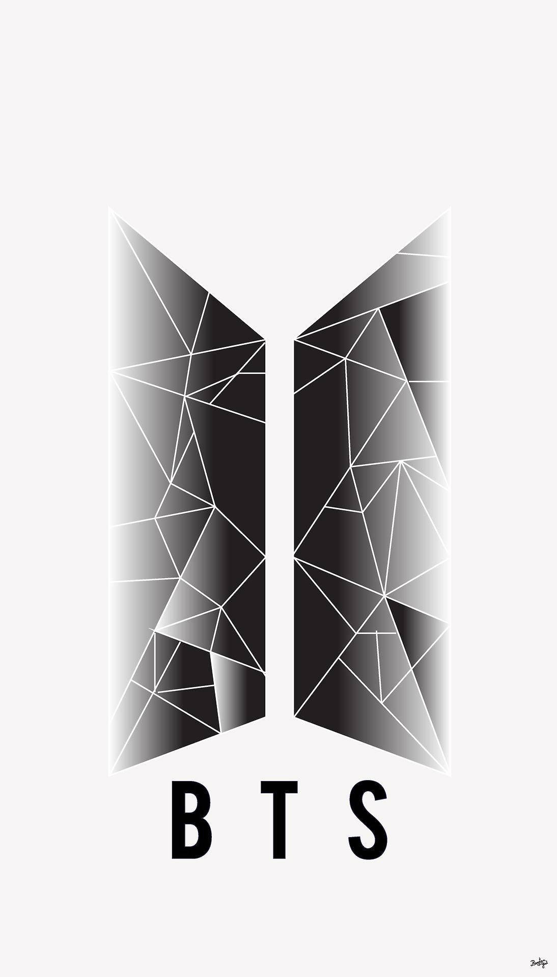 Абстрактный логотип BTS Обои