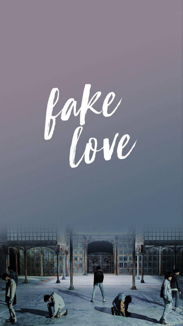BTS Fake Love градиентный переход Обои