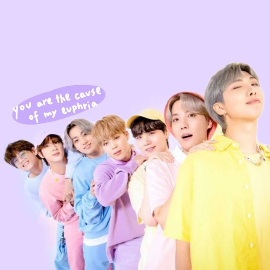 Красочные милые эстетичные BTS Обои