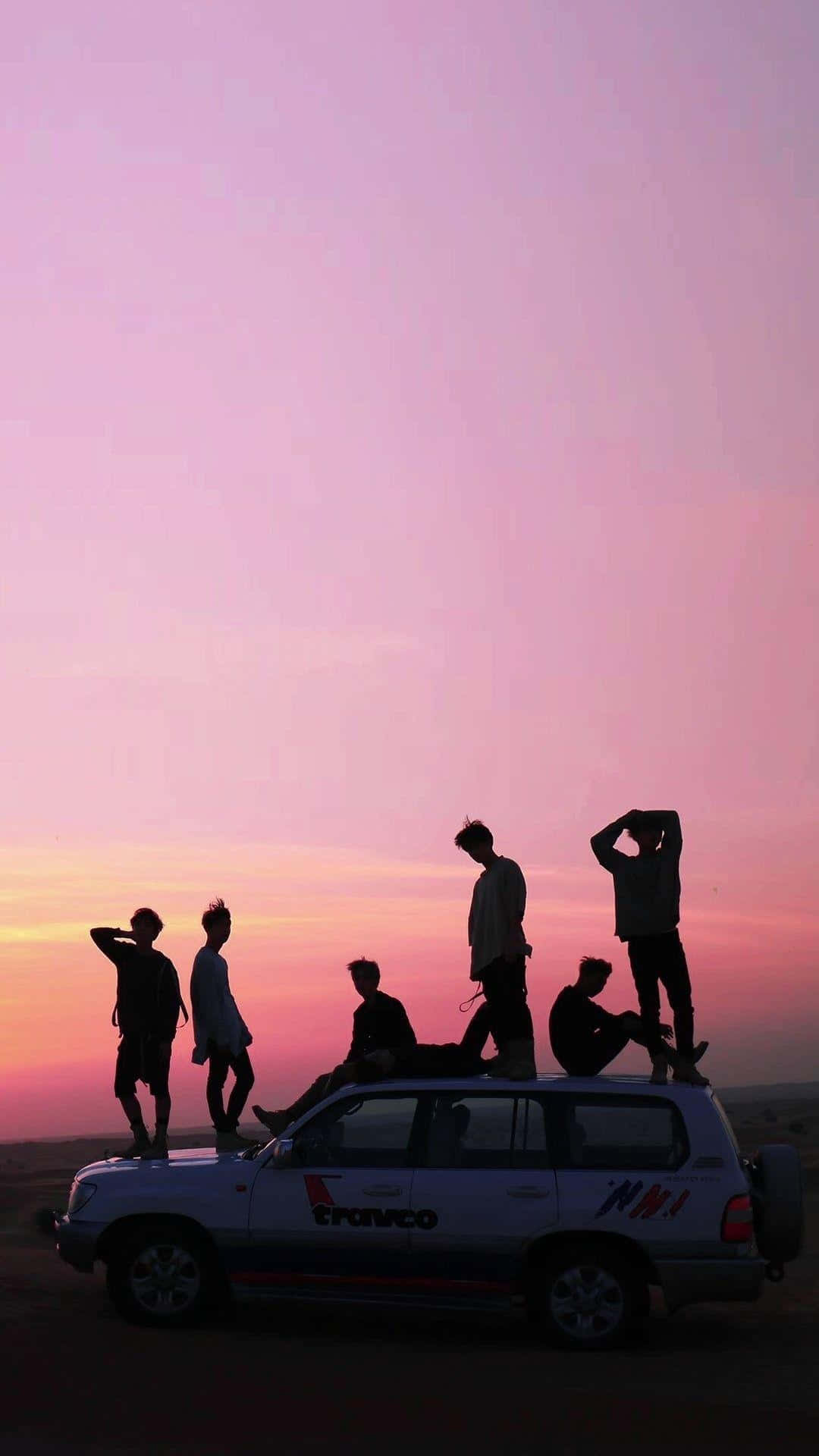 BTS Фиолетовое небо iPhone Обои