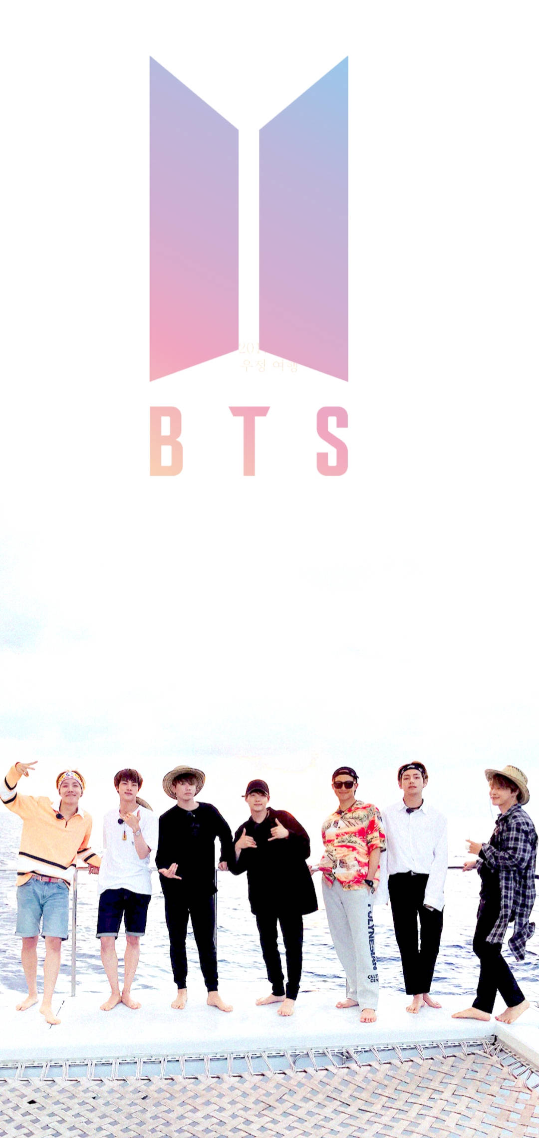 BTS Lockscreen Bon Voyage Обои
