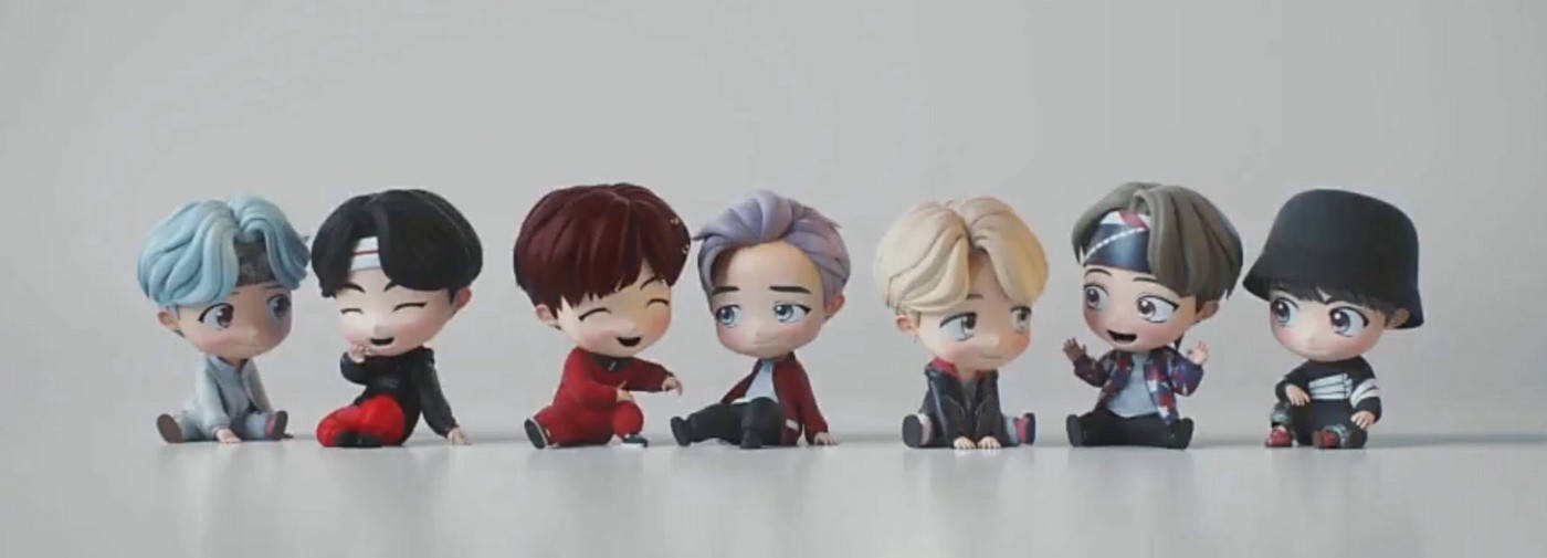 Наслаждайтесь забавными и милейшими образами крошечных кукол BTS Tiny Tan! Обои