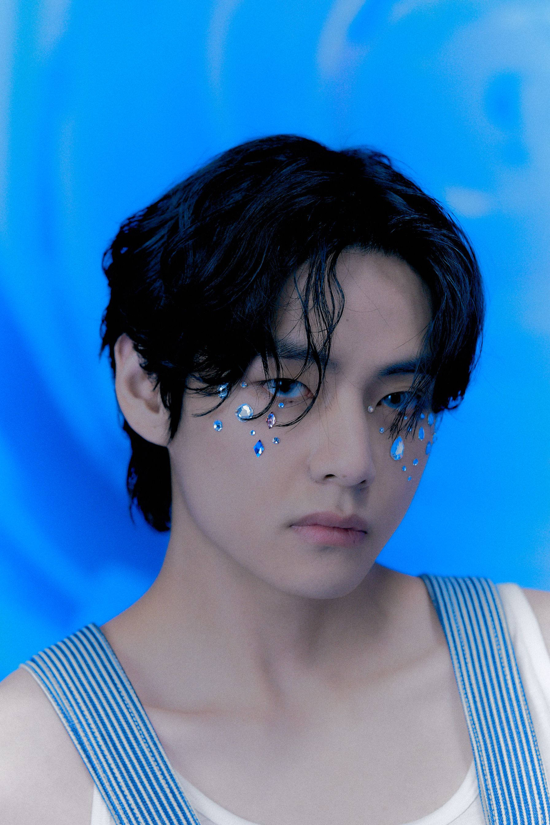 BTS V Кристальные Стикеры Обои