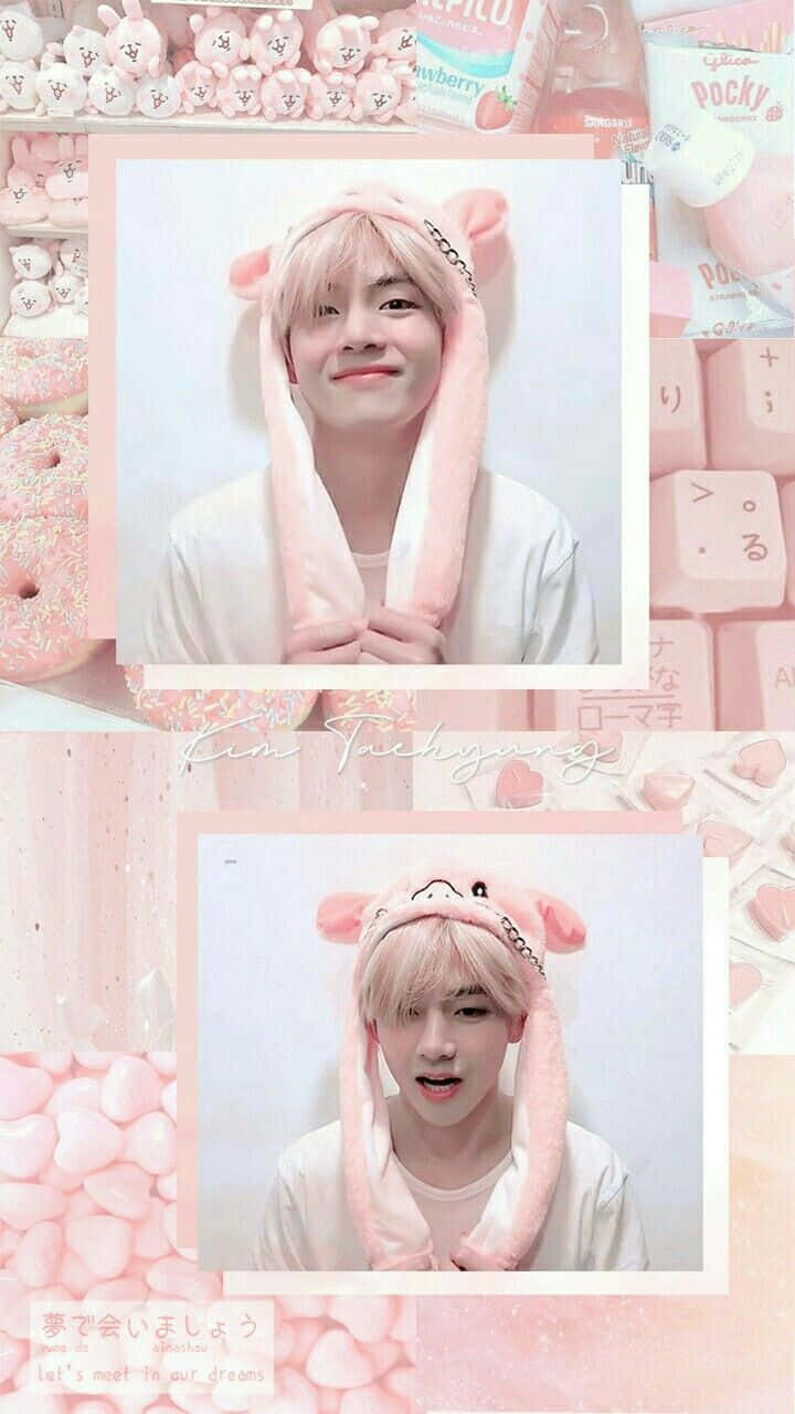 BTS V позирует для камеры Обои