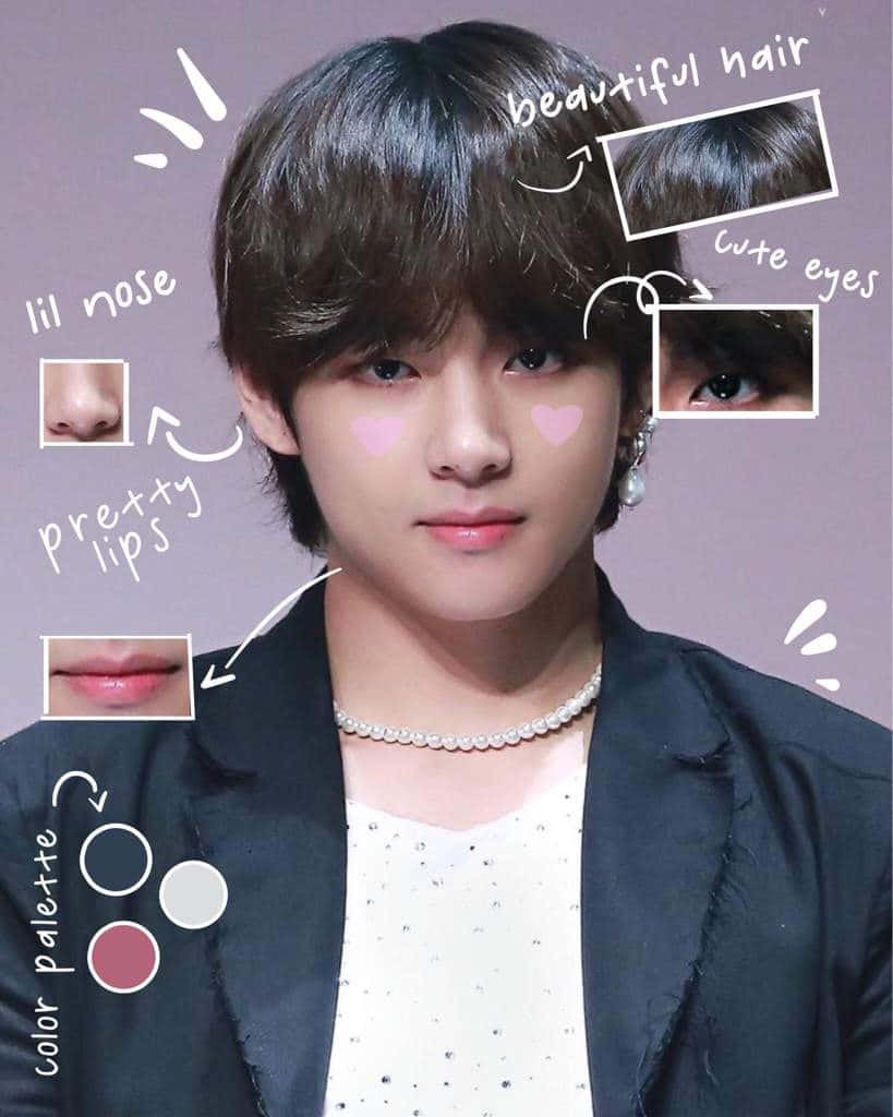 BTS V излучает счастье в яркой и красочной моде Обои