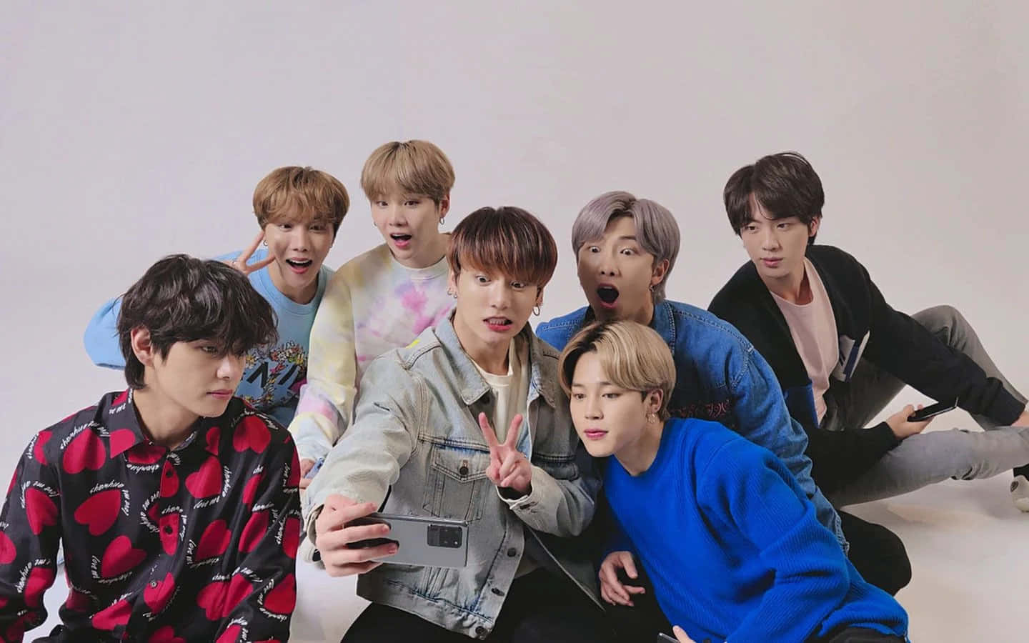 Кпоп BTS селфи Обои