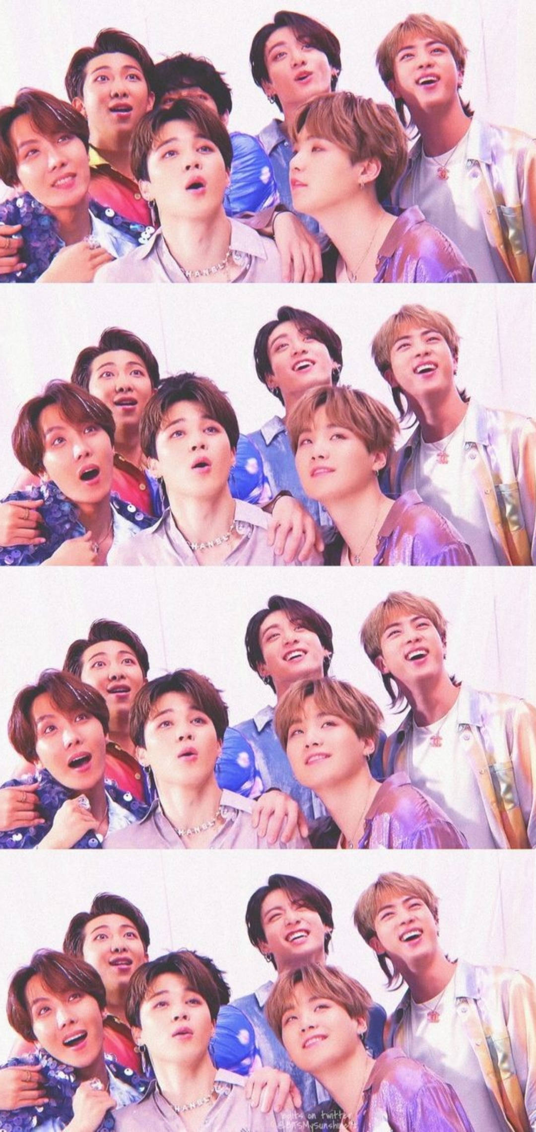 BTS Экран Блокировки Коллаж Последовательность Обои