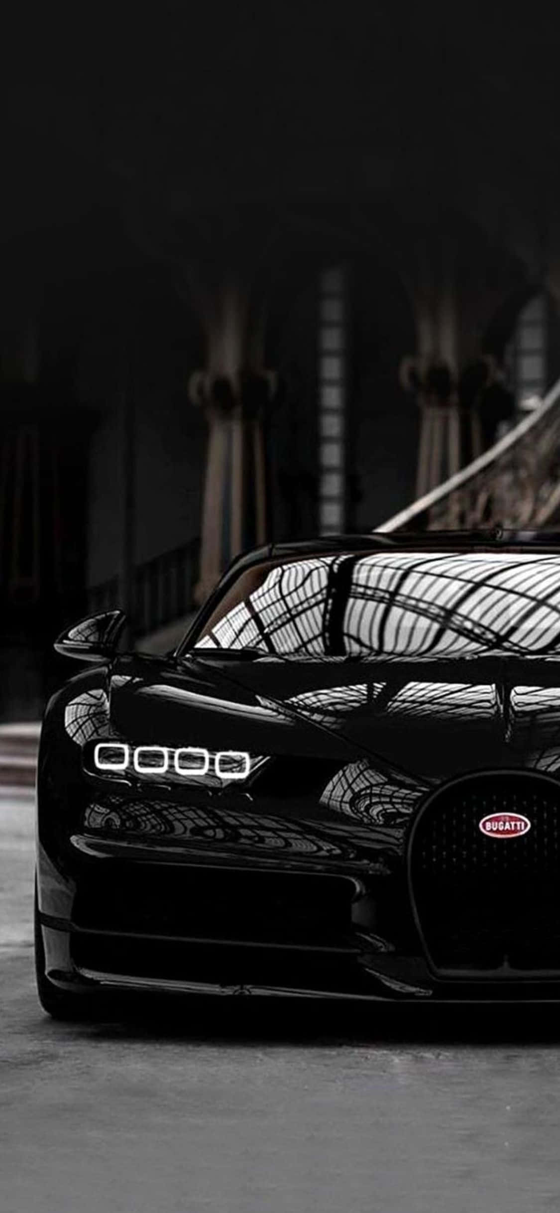 Классический стиль Bugatti на iPhone XS Обои