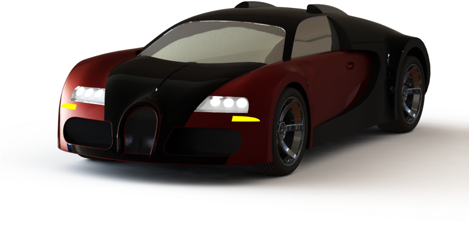 Красная и черная модель Bugatti Veyron Обои