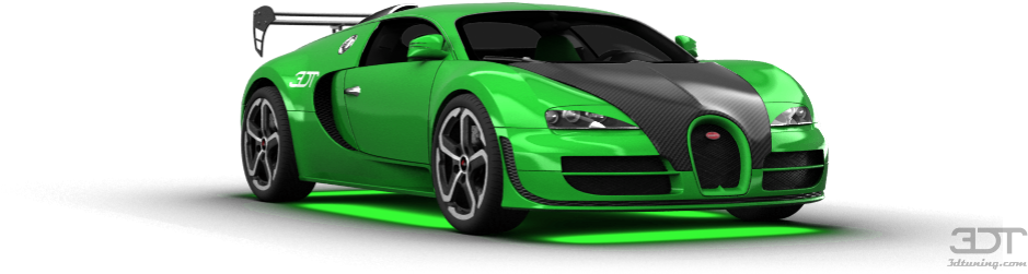 Зеленый Bugatti Veyron спорткар Обои
