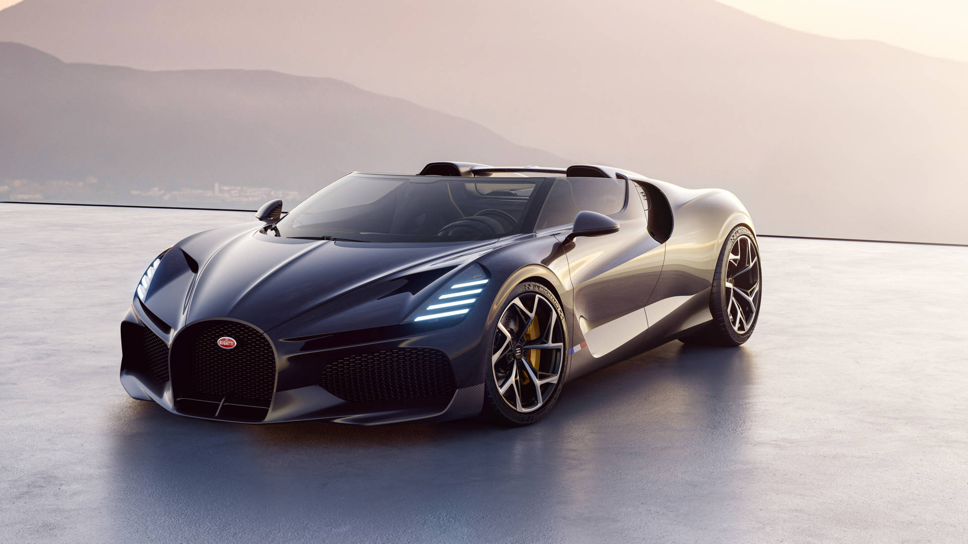 Bugatti W16 Mistral 4K изображение автомобиля для ноутбука