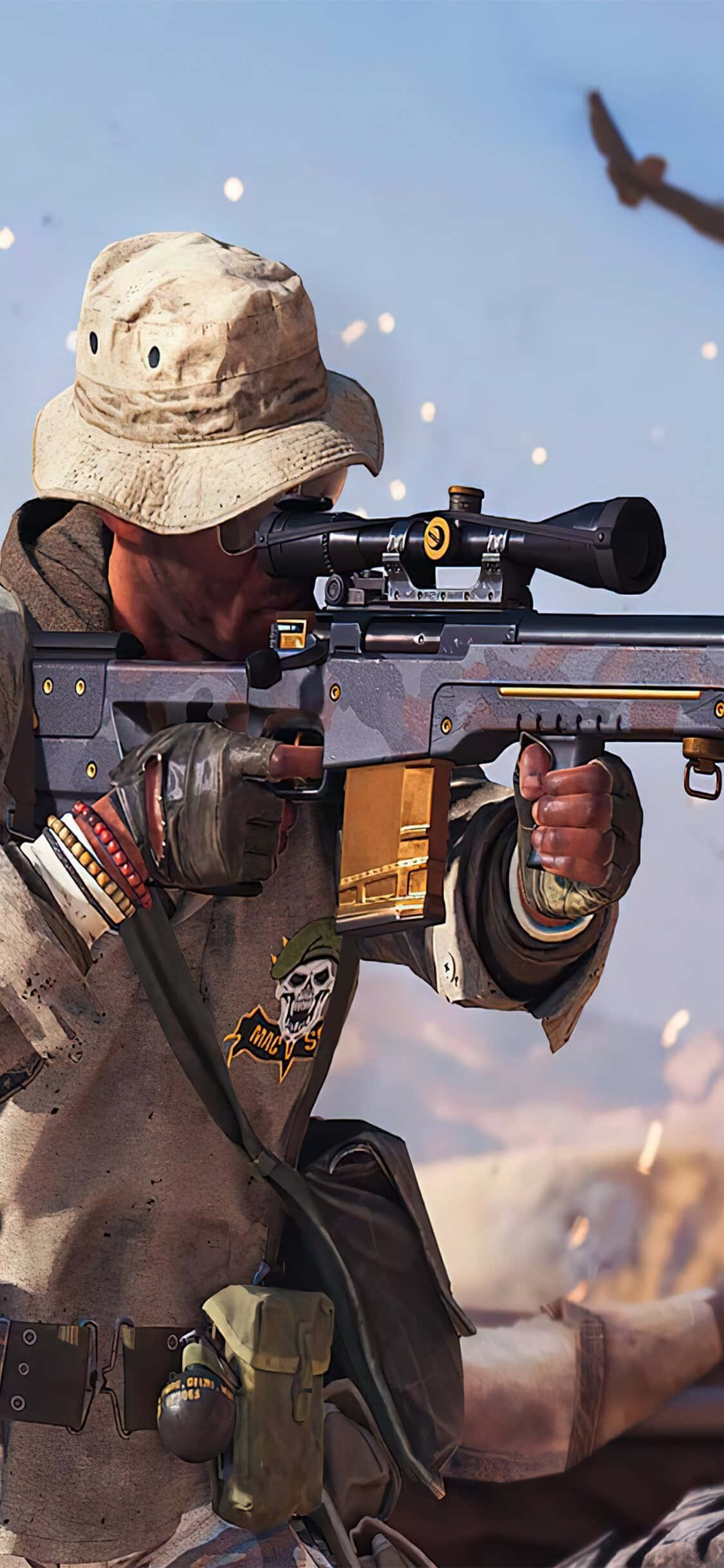Снайпер Call of Duty Black Ops Cold War для iPhone XS Обои