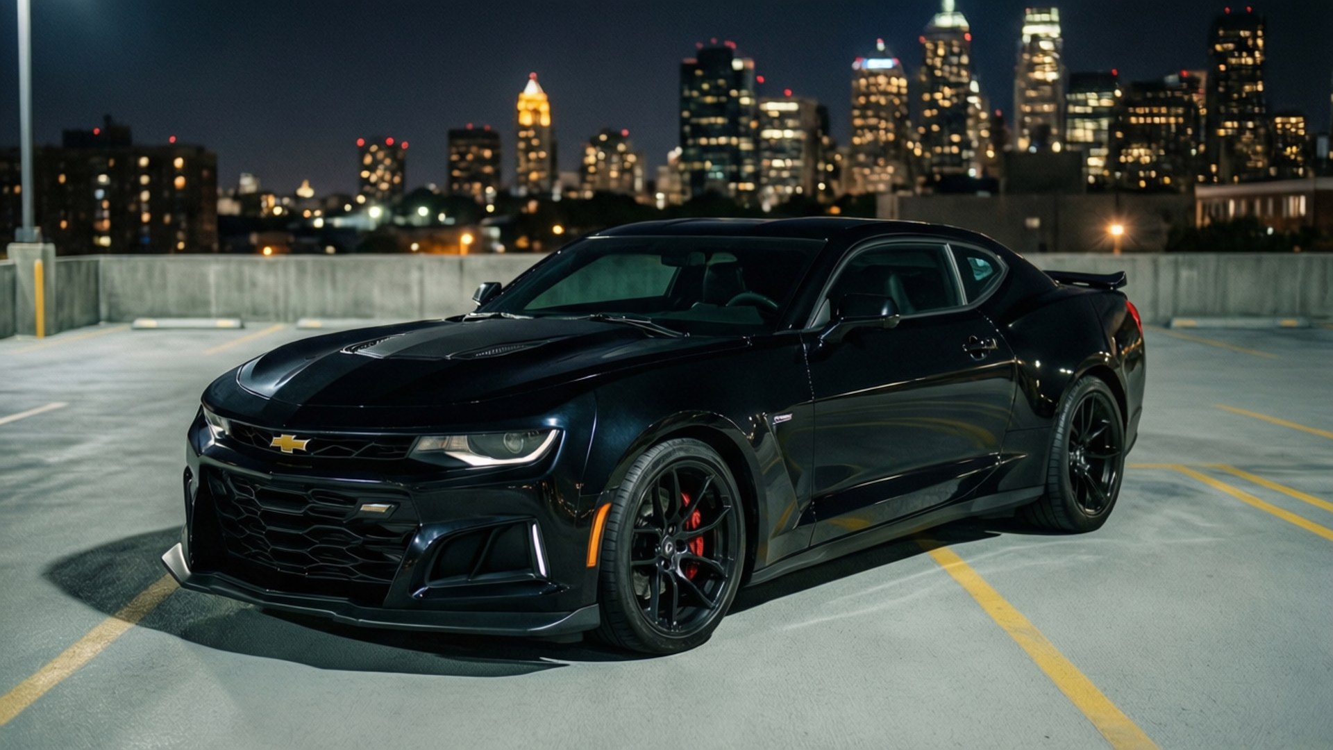 Camaro на крыше Обои