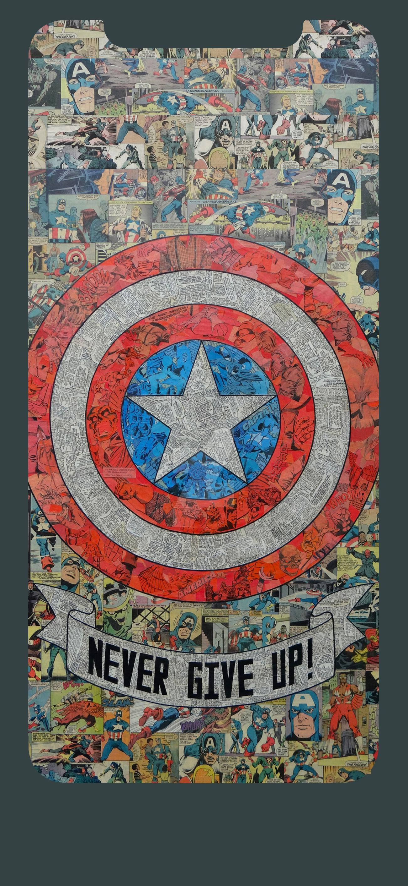 Captain America iPhone Comics Art Обои