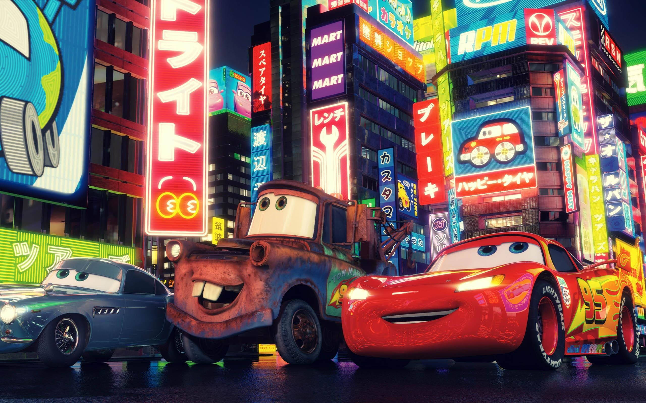 Cars 2: Токийские улицы Обои