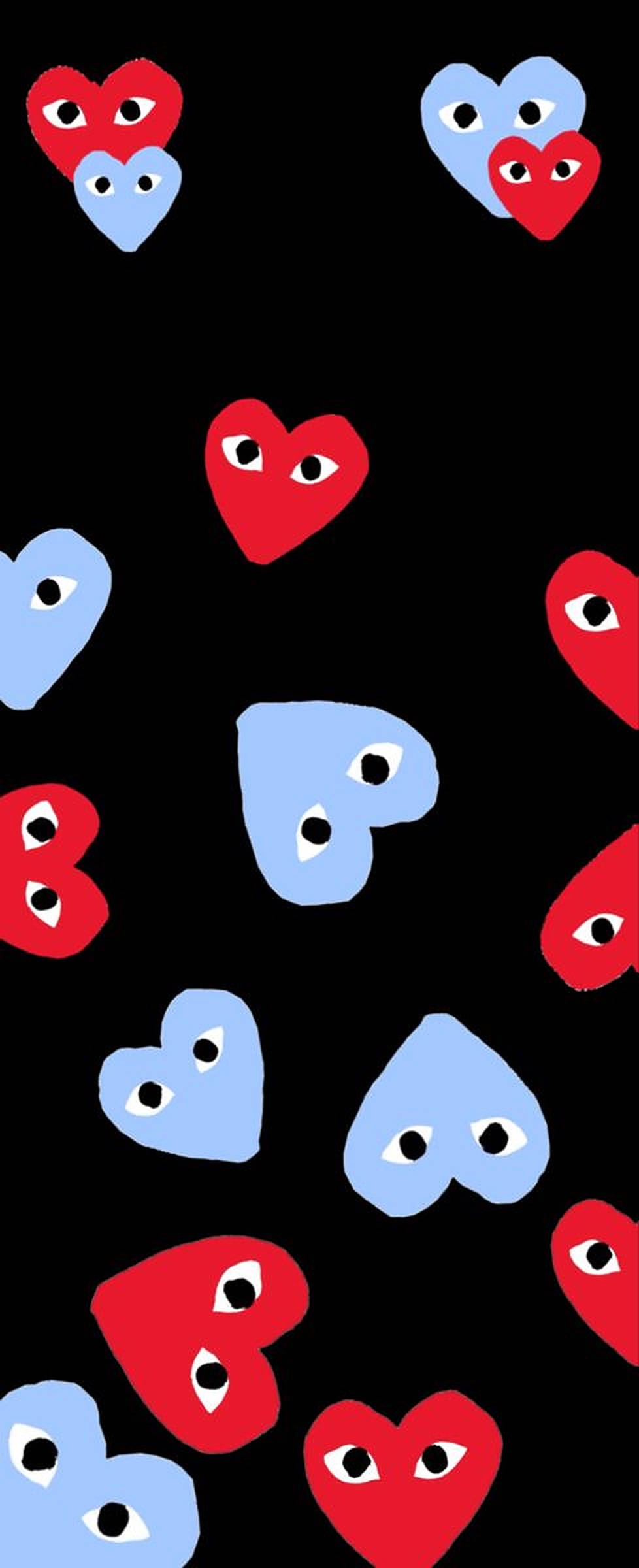 Красное и синее CDG Обои