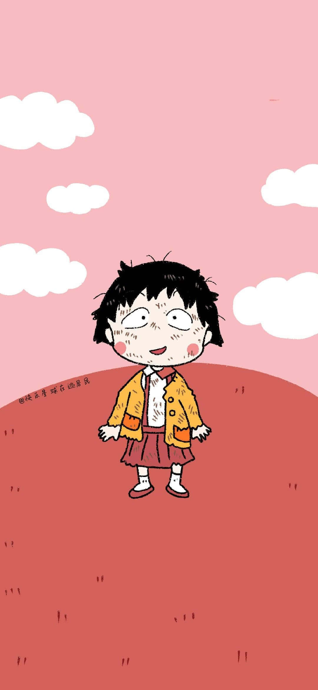 Фон Chibi Maruko Chan Обои