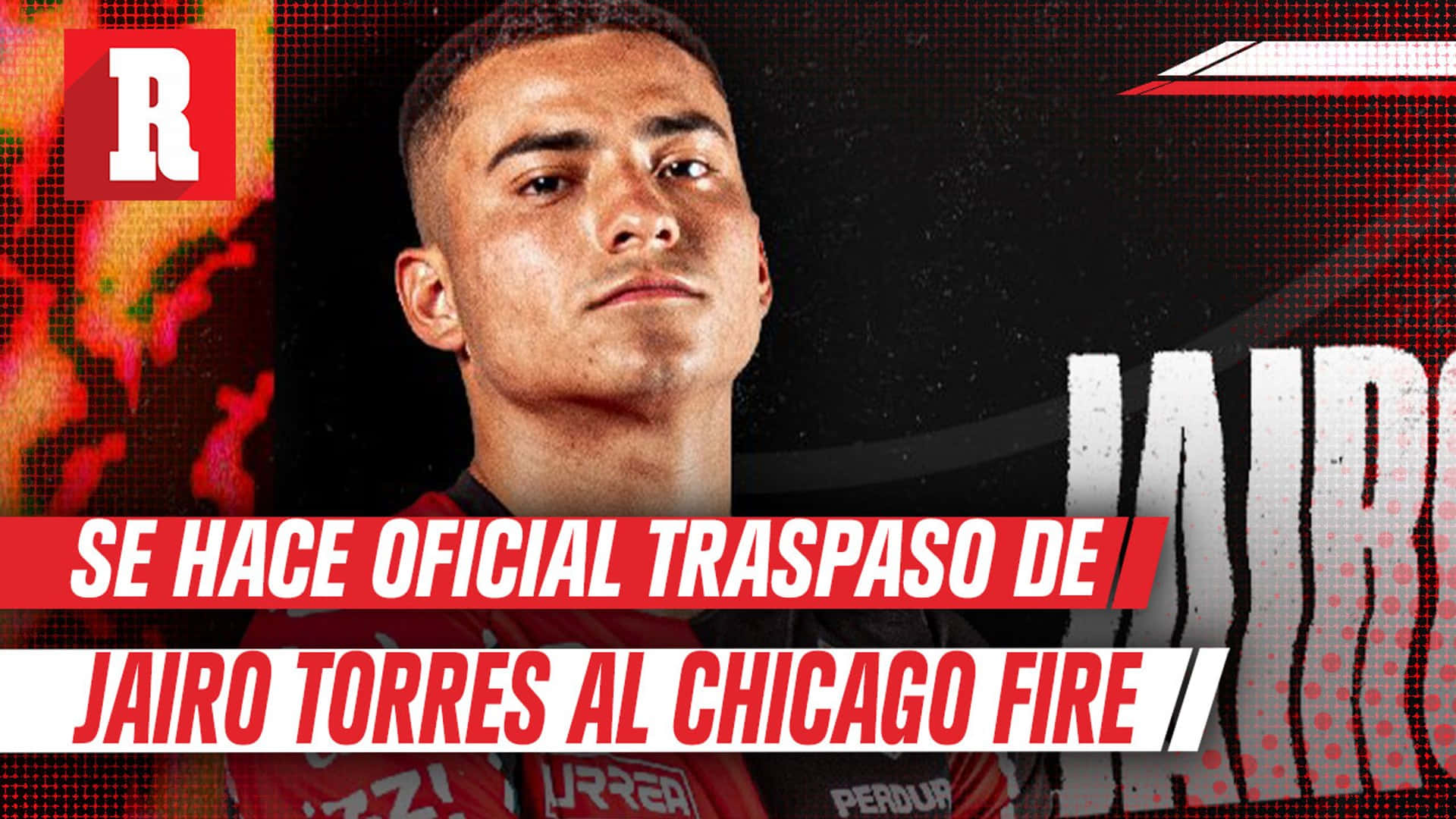 Мексиканский футболист Хайро Торрес постер Chicago Fire Обои