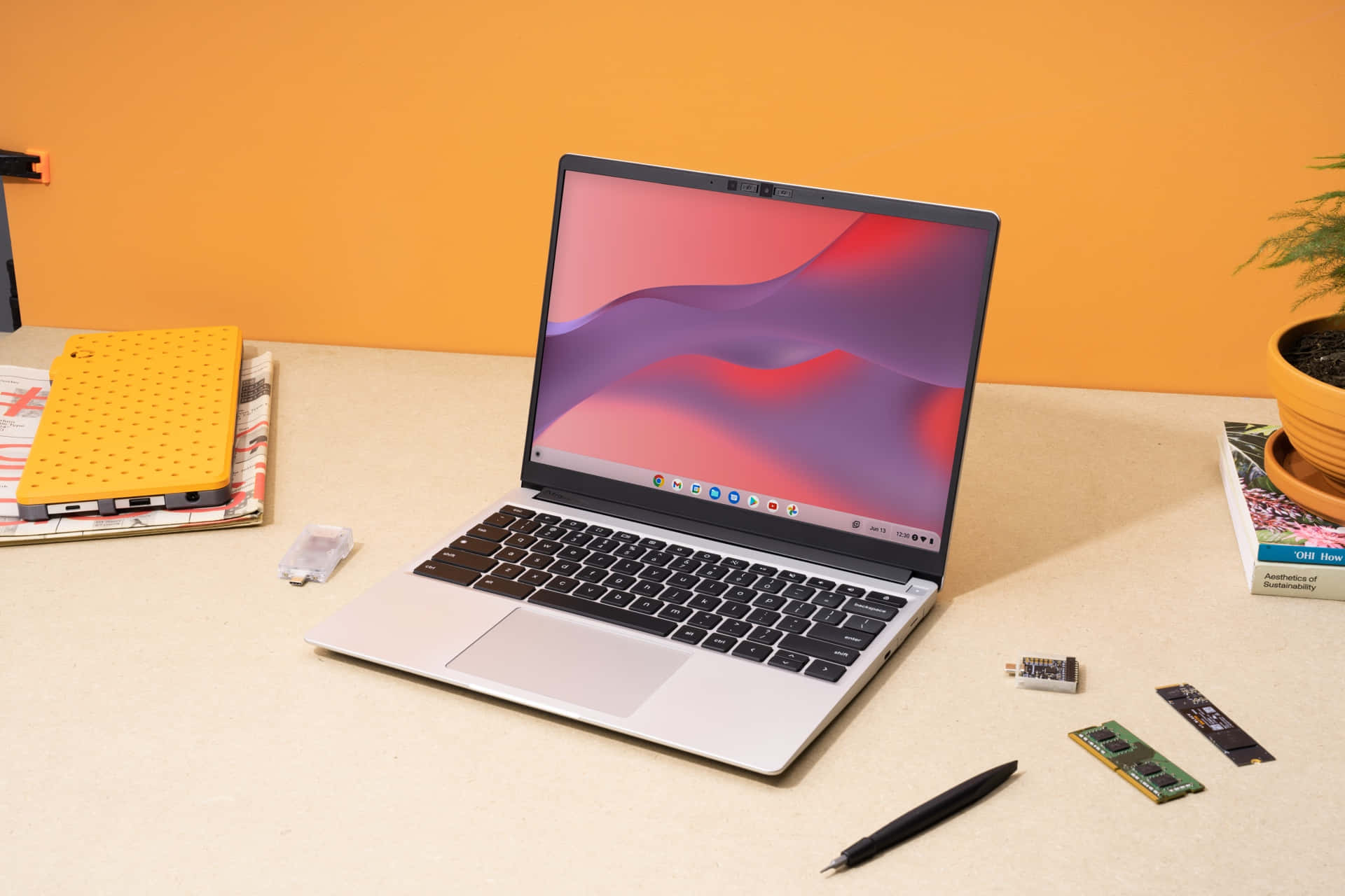 Оставайтесь продуктивными в пути с Chromebook Обои