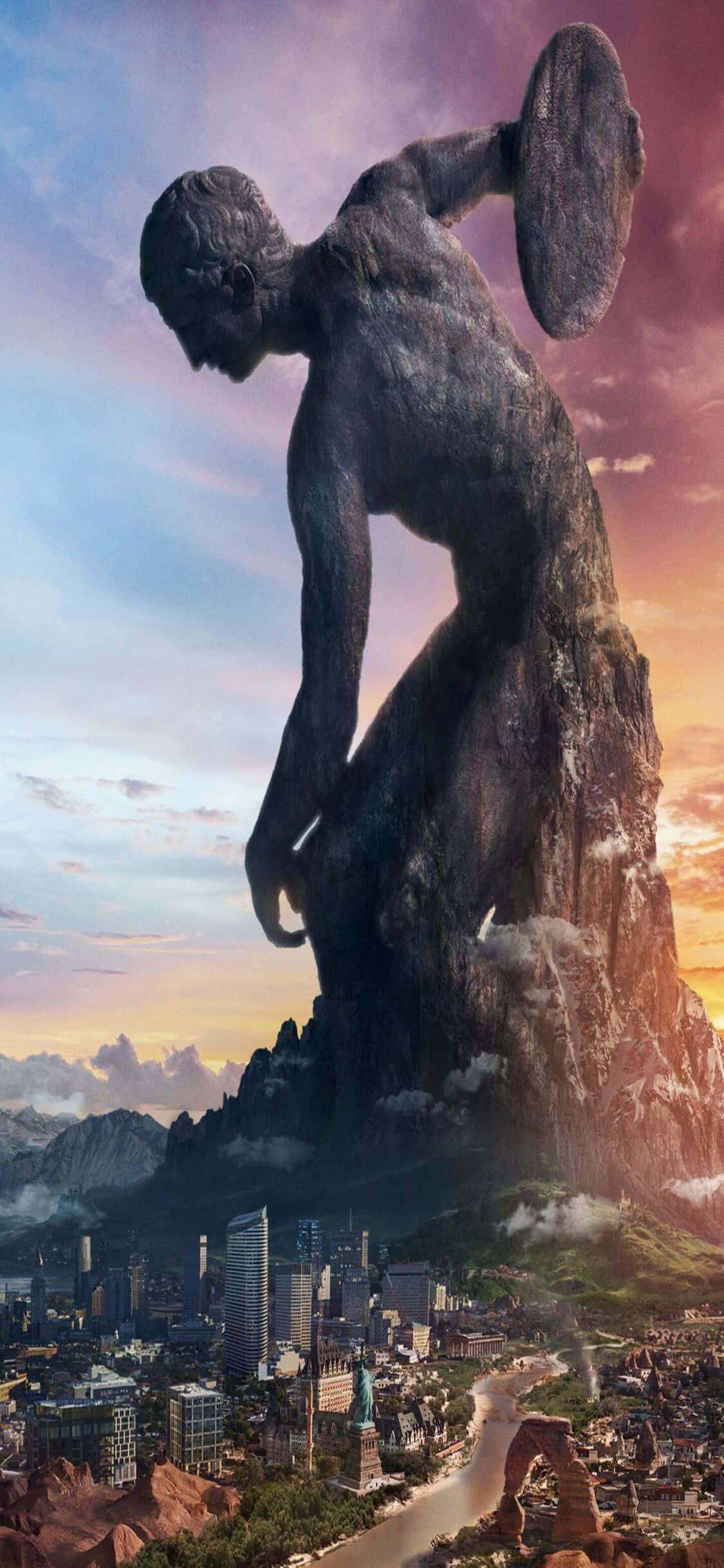 Откройте древнюю силу Civilization V на вашем iPhone X Обои